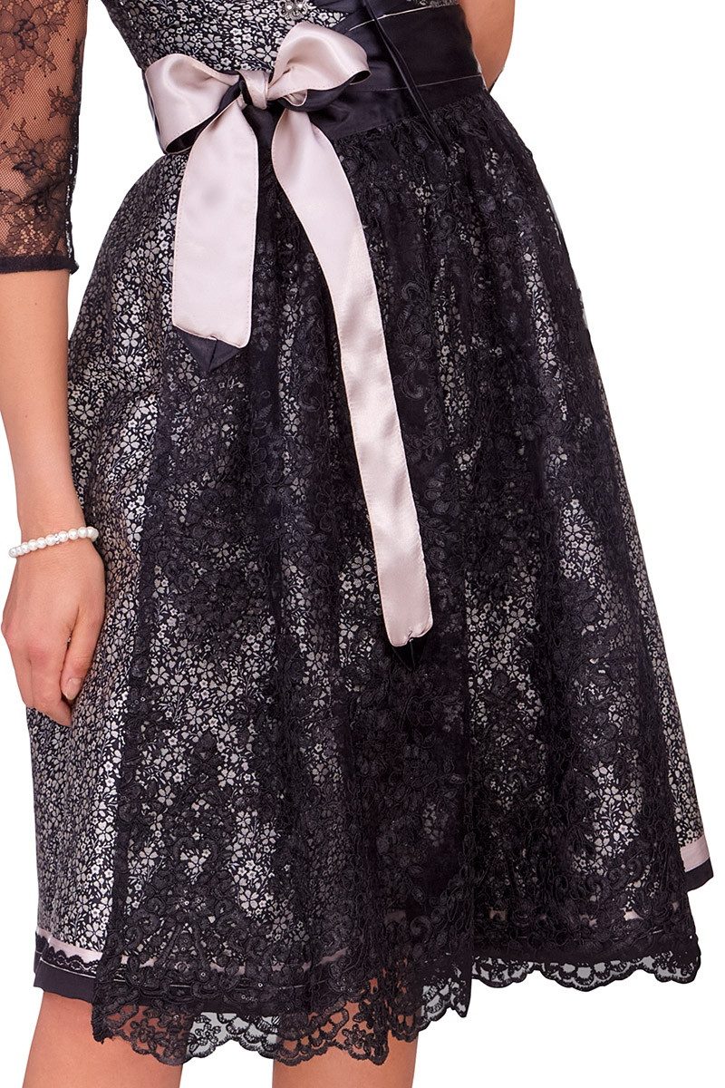 MarJo Dirndl Midi Dirndl 2tlg. - BROOKE - schwarz/creme