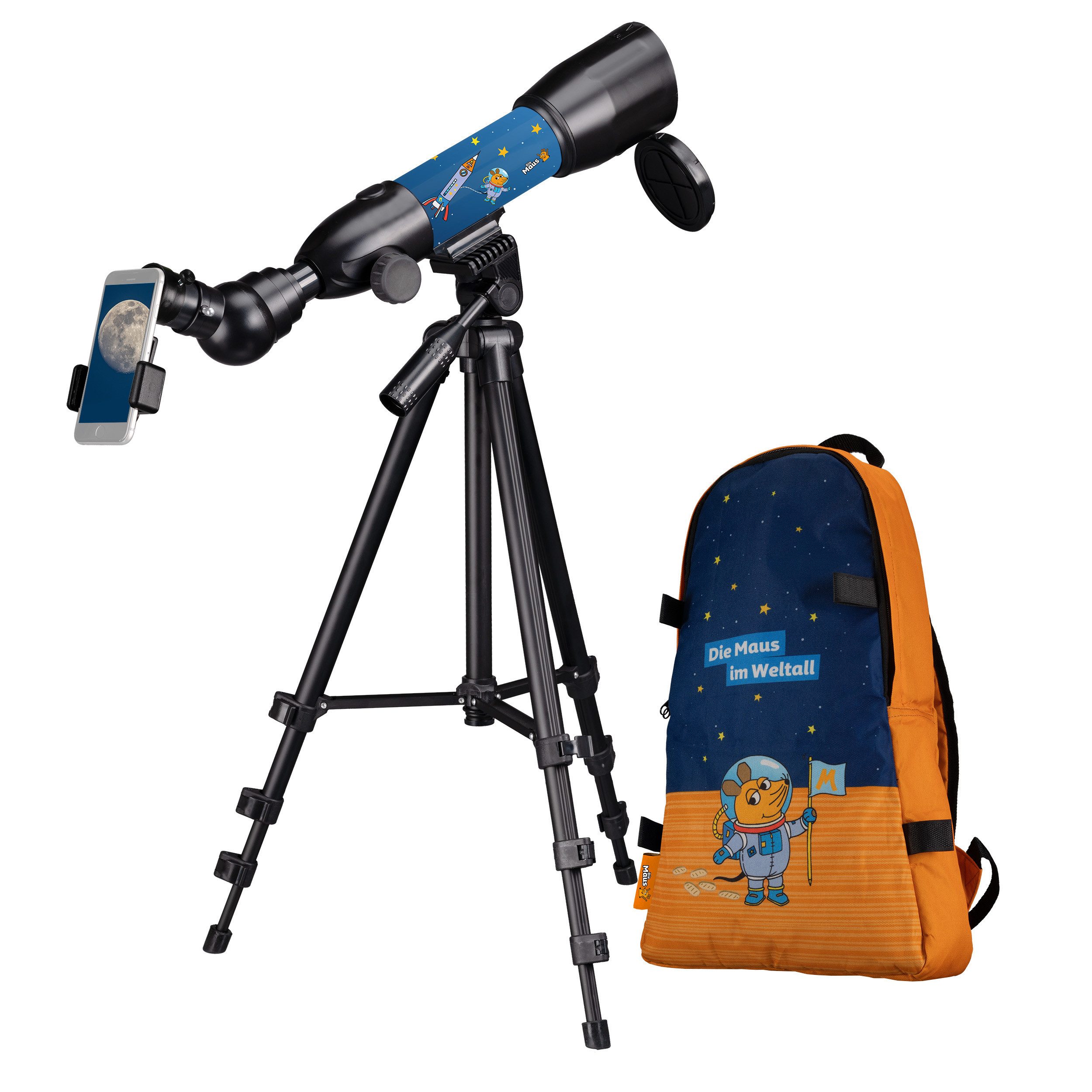 Die Maus Teleskop DieMaus Linsenteleskop 50/350 mit Rucksack