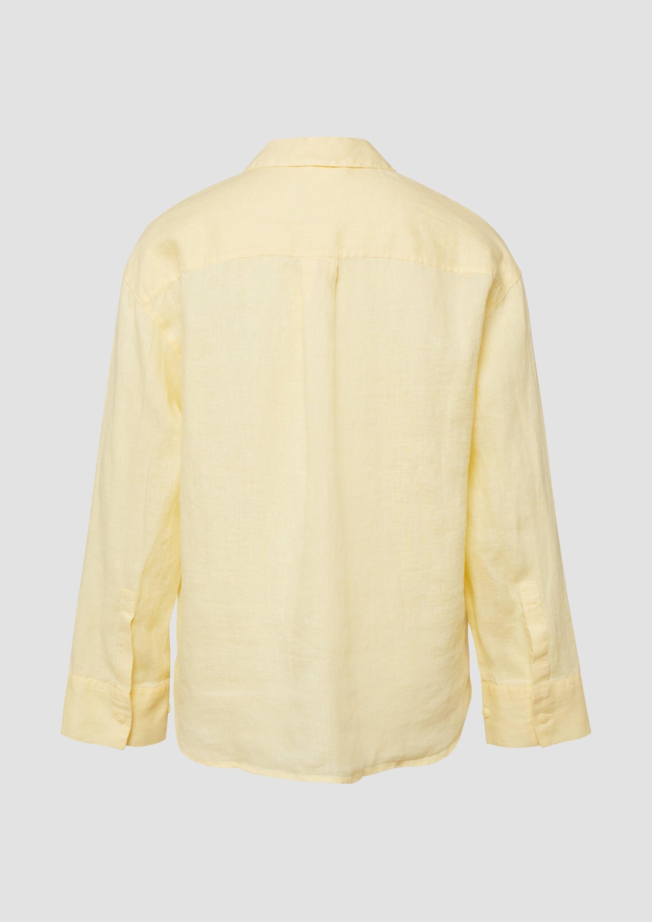 s.Oliver Langarmbluse Bluse Leinenbluse im Relaxed Fit günstig online kaufen