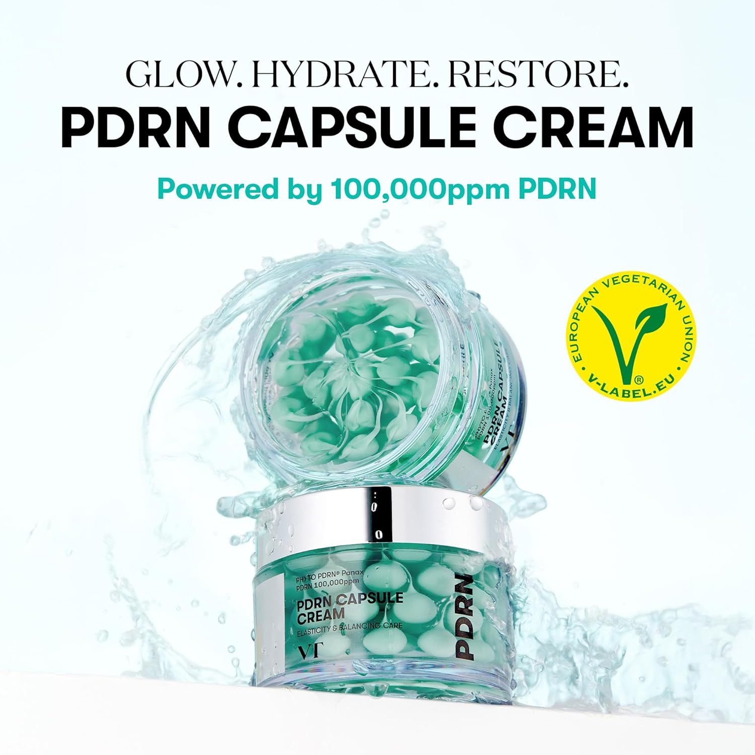 VT Cosmetics Tagescreme VT Cosmetics PDRN Capsule Cream 100 50 ml PDRN Capsule Cream 100 50ml – Vegane Gesichtspflege, mit 100.000 ppm PDRN
