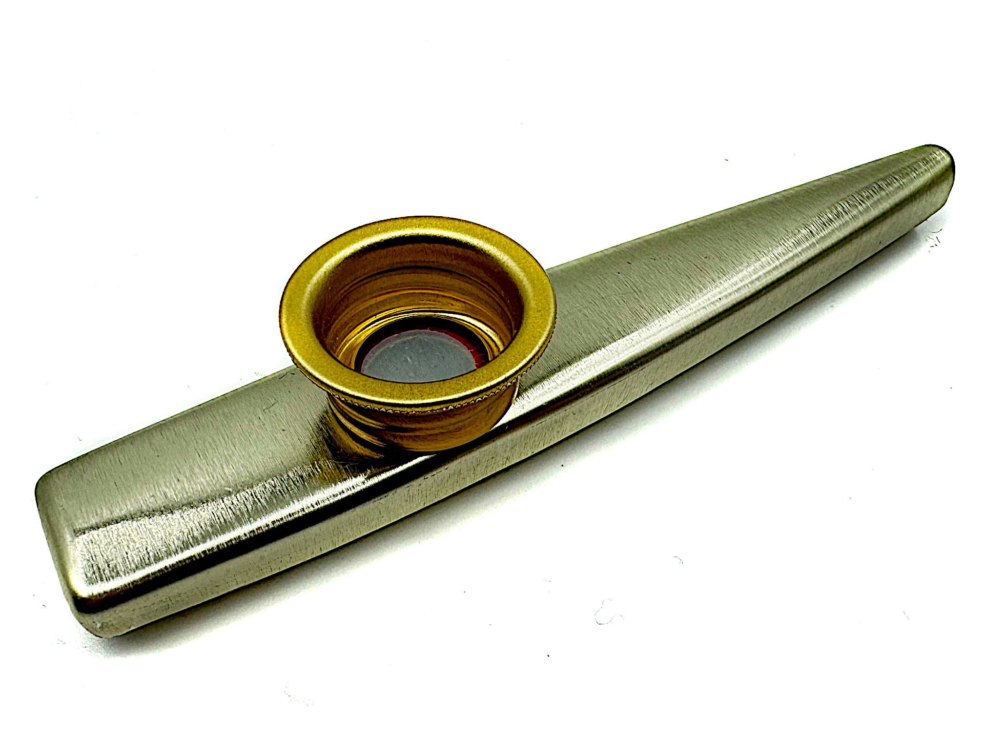 Blockflöte Metall Kazoo Gold Vintage Spielzeug Blasinstrument Geschenk