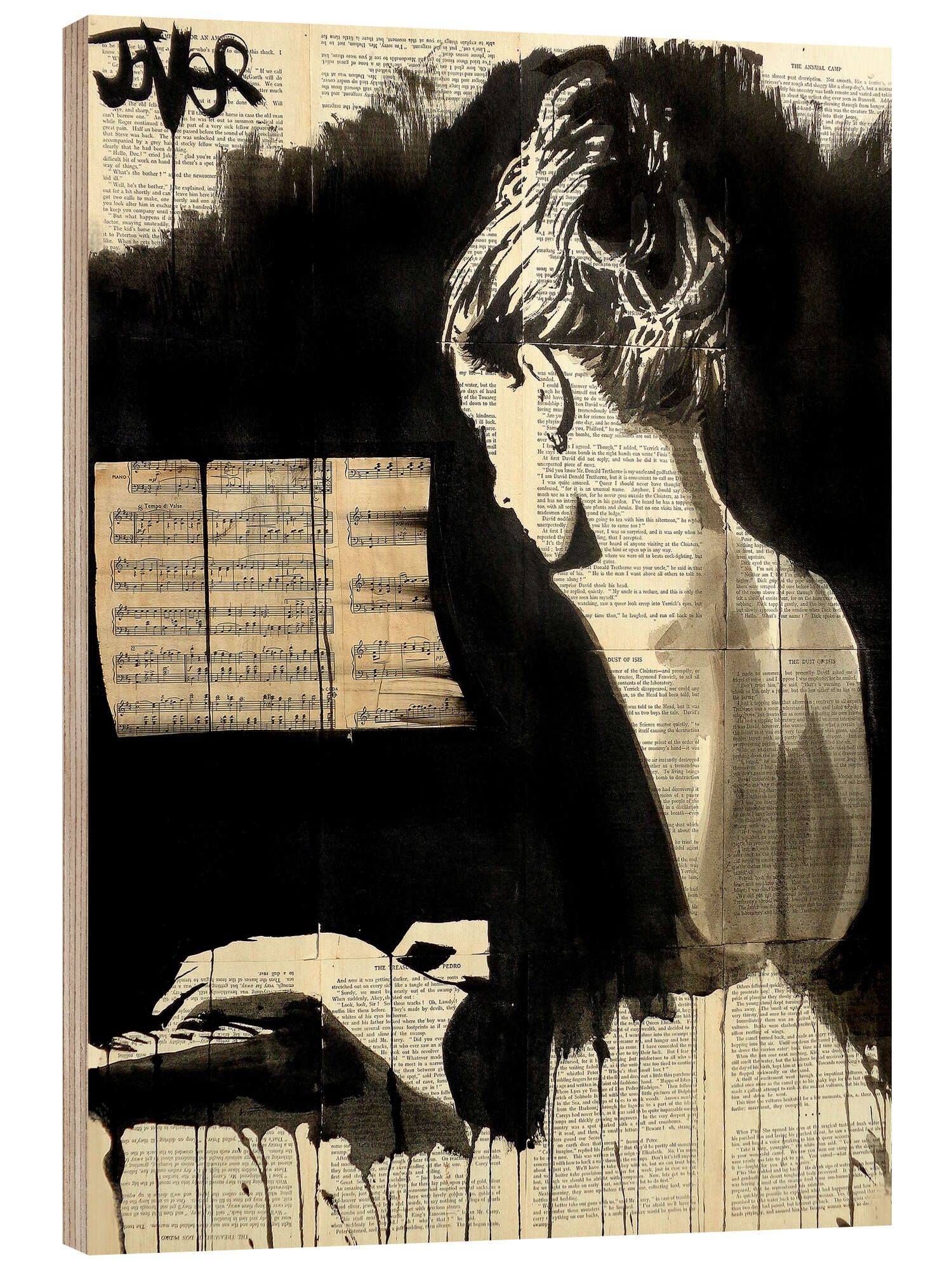 Holzbild Loui Jover