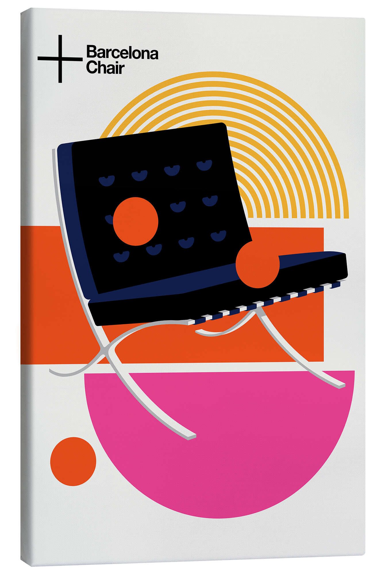 Posterlounge Wandbild Barcelona Chair, Bo Lundberg, erhältlich als Poster, Leinwandbild, Wandsticker oder Acrylglasbild