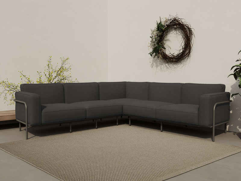 andas Ecksofa Askild, Outdoor Gartensofa, wetterfeste Materialien, Breite 247 cm