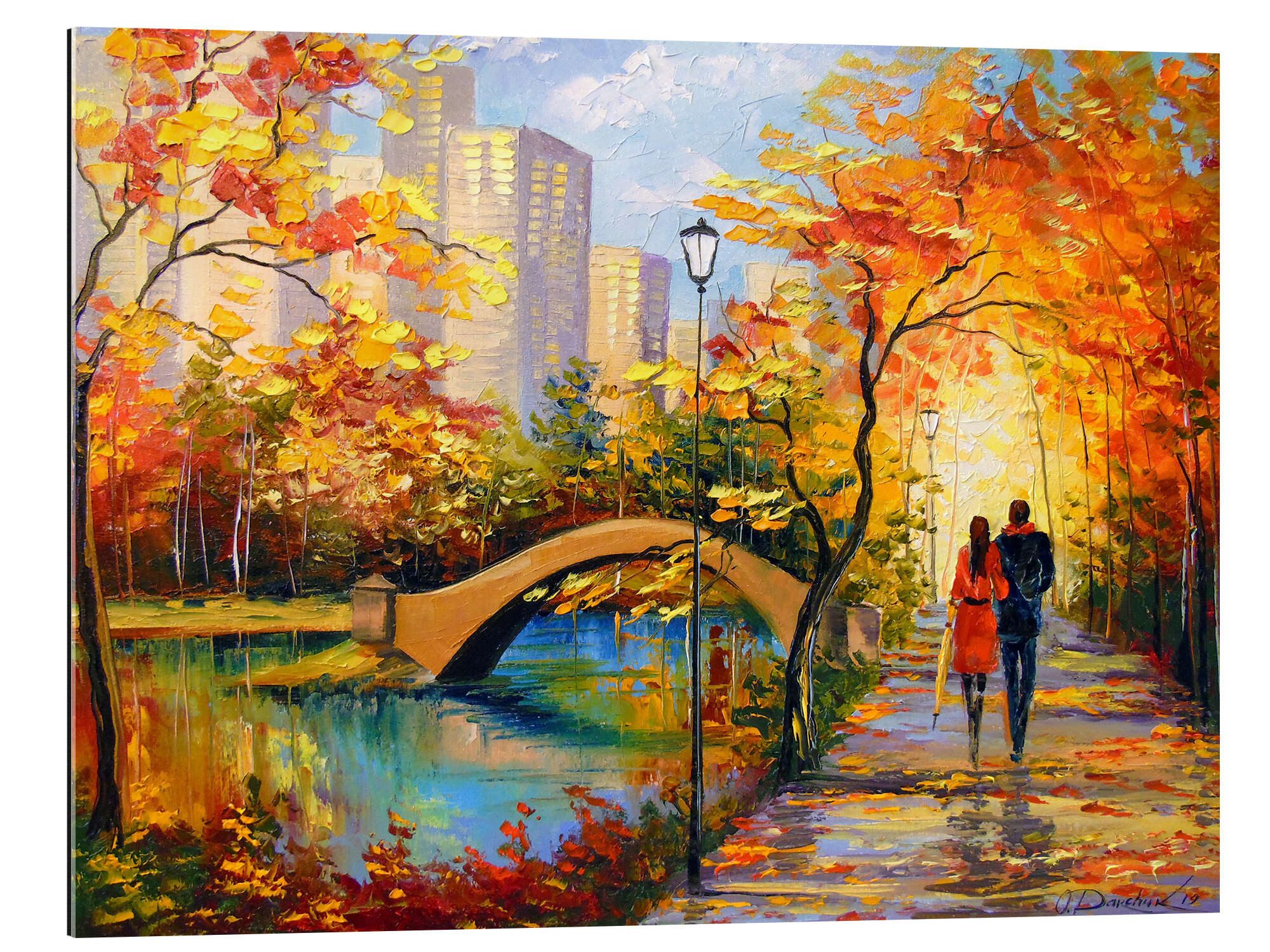 Posterlounge Poster Olha Darchuk, Herbst-Spaziergang in günstig online kaufen