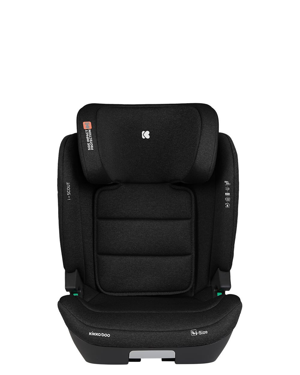 Kikkaboo Kindersitzerhöhung Kindersitz i-Scout i-Size, ab: 4, bis: 12, (100 - 150 cm) Kopfstütze verstellbar Isofix