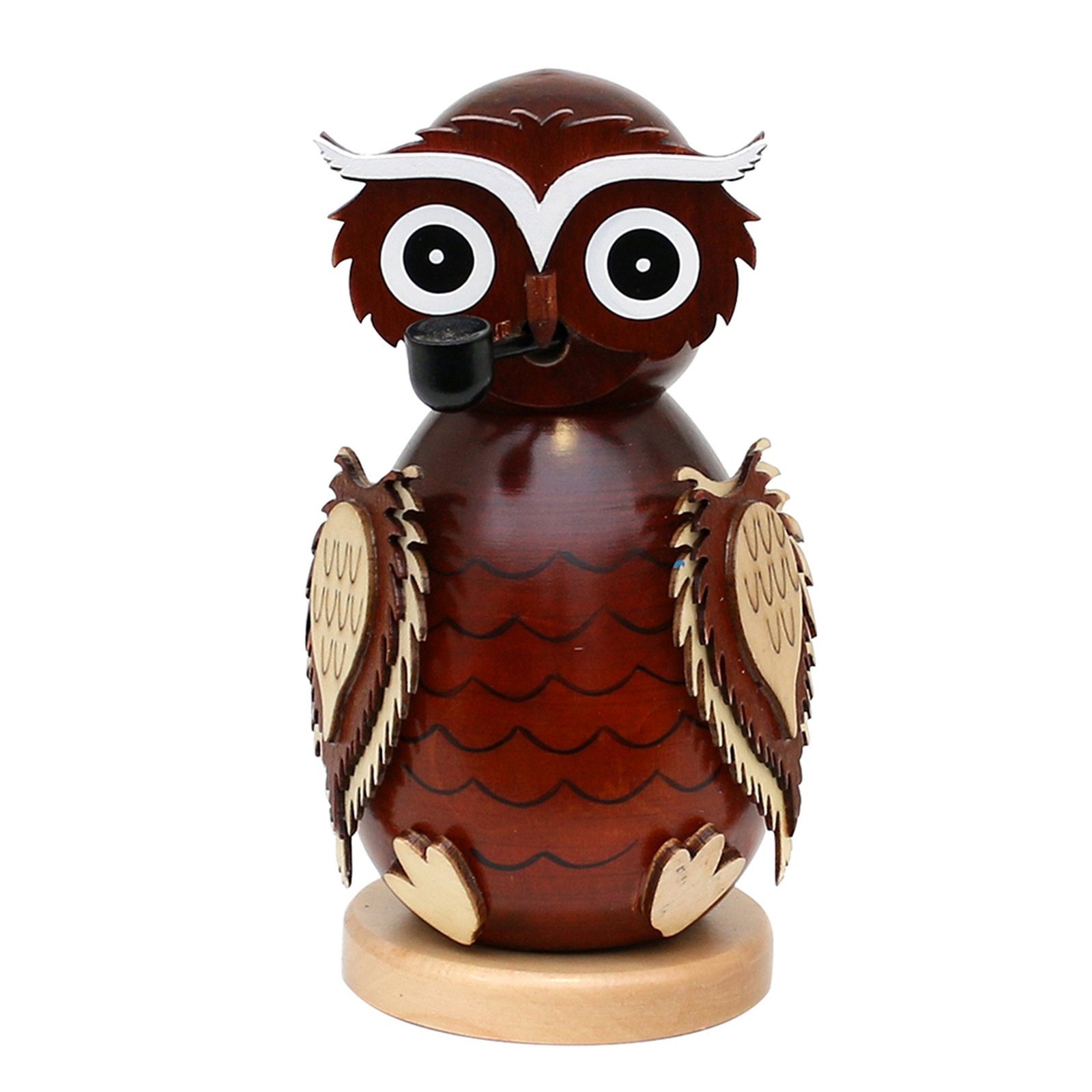 SIGRO Räuchermännchen Holz Räucherfigur Eule, (1 St) Braun