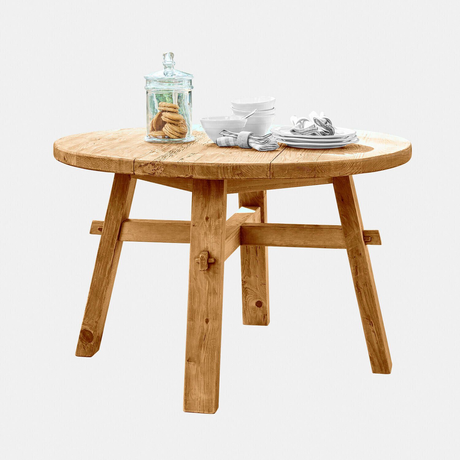 Mirabeau Esstisch Tisch Crestwooden braun
