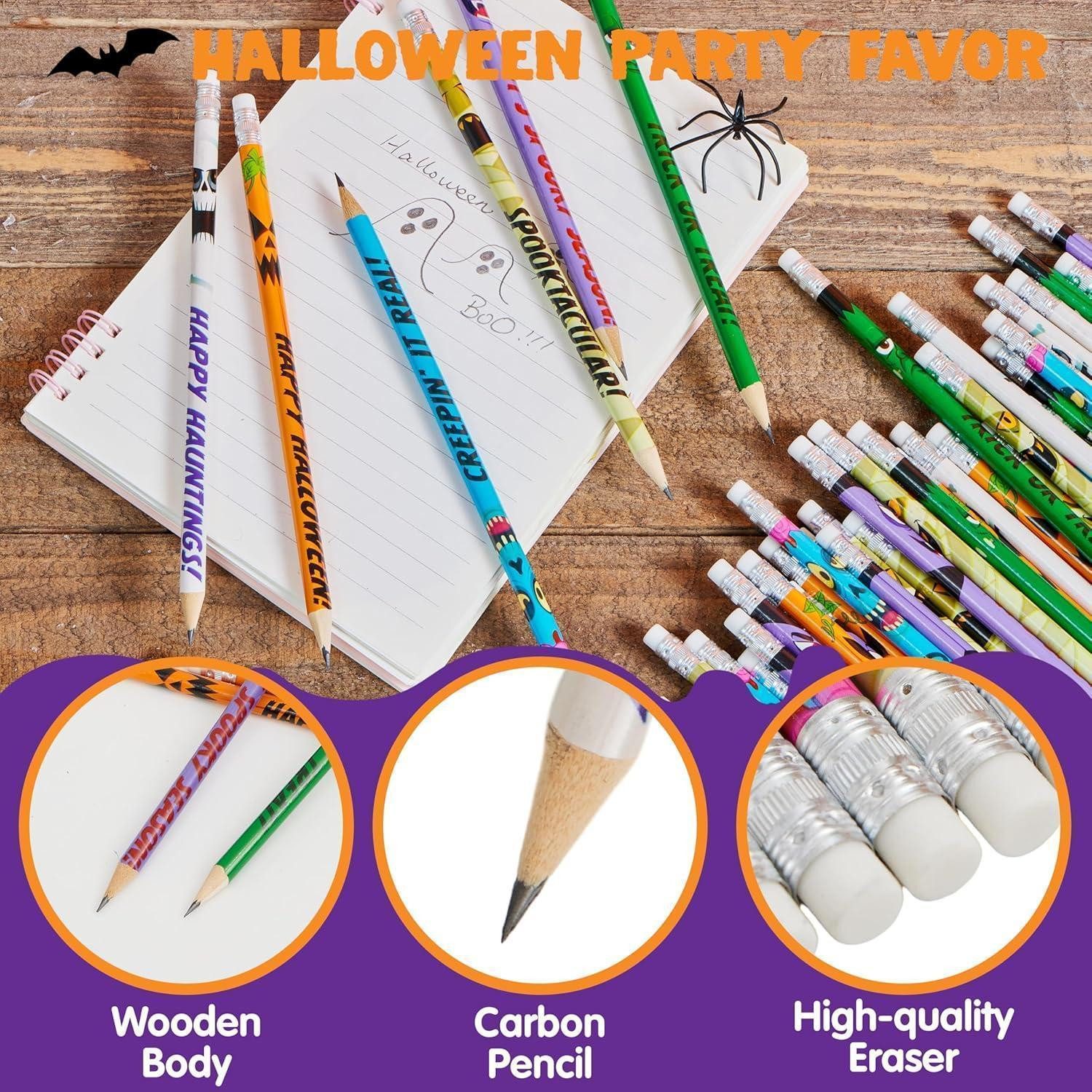 LuxusKollektion Bleistift Bleistifte Halloween 48 Radiergummis Halloween-Figuren-Bleistifte
