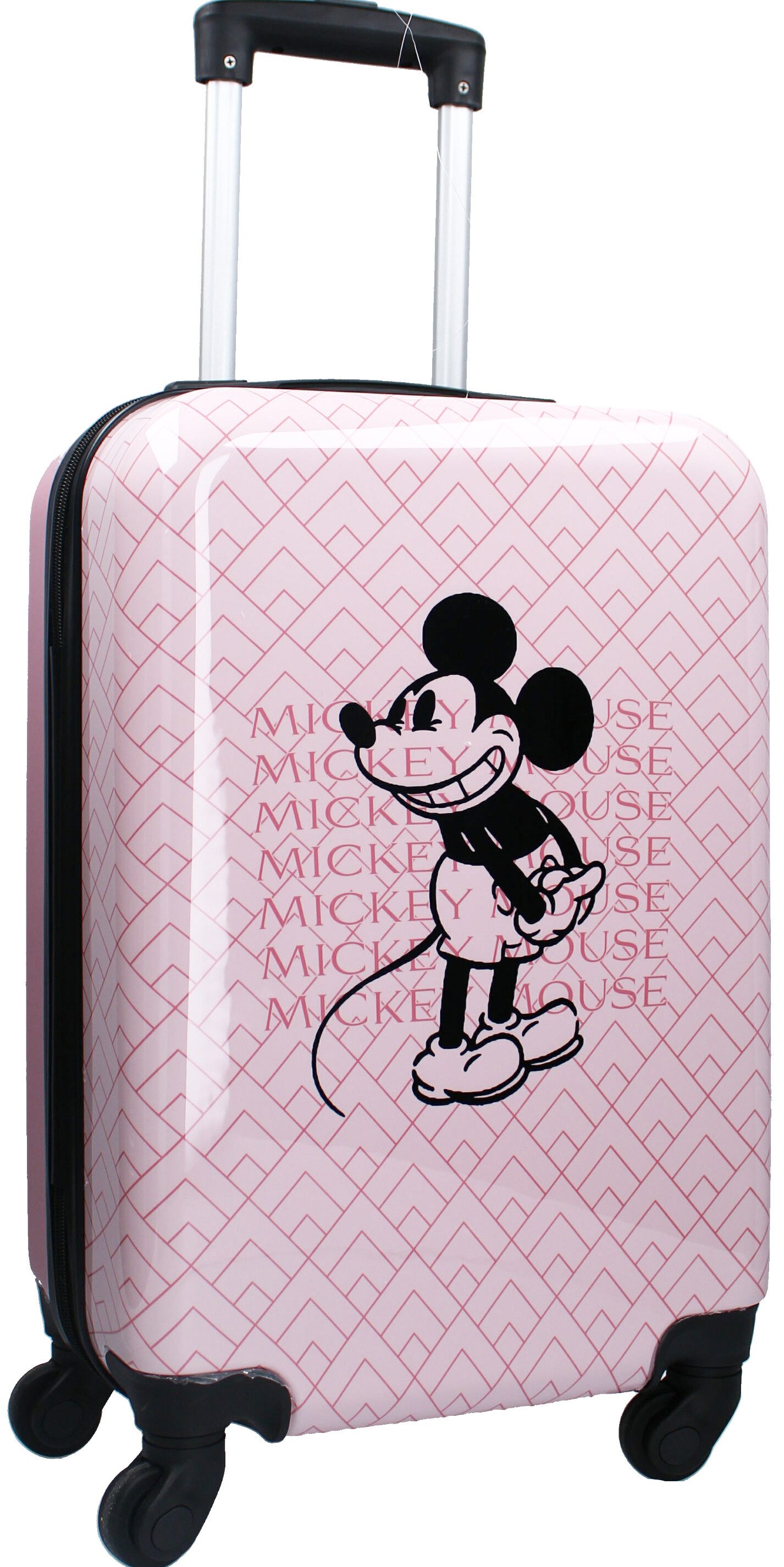 Disney Kinderkoffer Mickey Mouse Trolley Koffer Kindertrolley Mädchen Koffer groß 4 Rollen, Innenmaße: 50x33x22cm, Volumen: 36 Liter, Außenmaße: 55x33x22cm