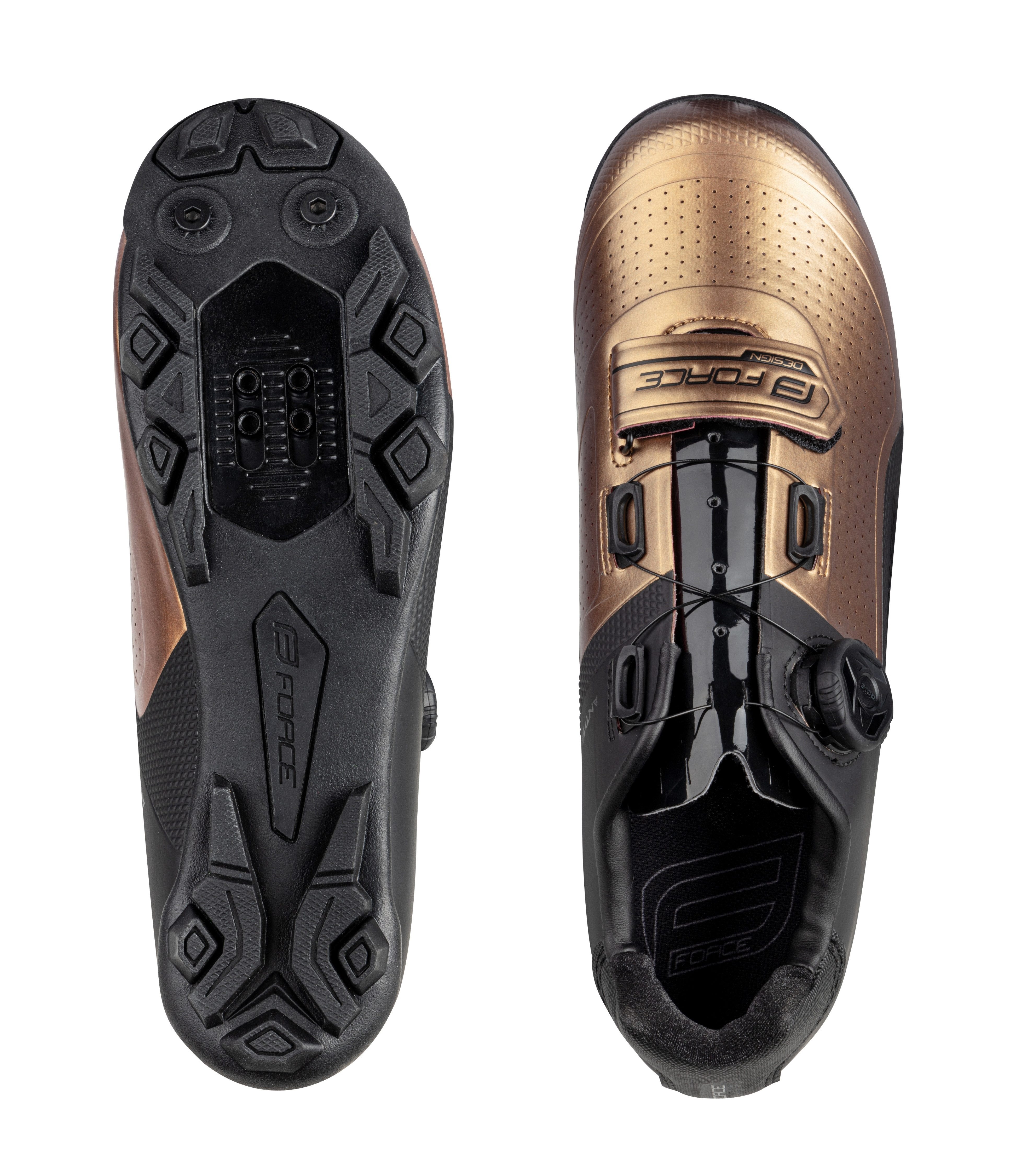 FORCE MTB Обувь FORCE VIRTUOSO GRAVEL schwarz-Bronze %%% Fahrradschuh