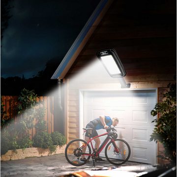 Retoo LED Solarleuchte Solarleuchte LED 600W Solar Straßenlaterne IP65 Gartenlampe, Energieeinsparung, Ökologisch, Automatischer Betrieb dank Sensoren