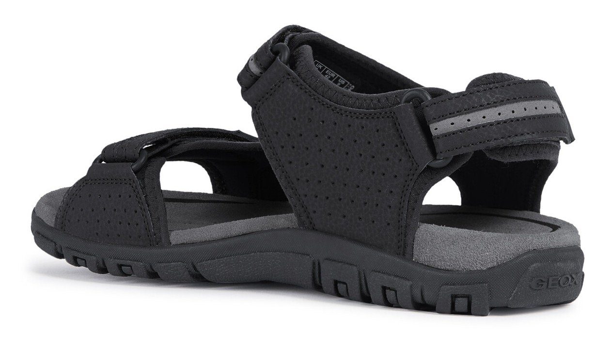 Geox UOMO SANDAL STRADA Sandale, Sommerschuh, Klettschuh, Outdoorsandale, im Trekking-Look