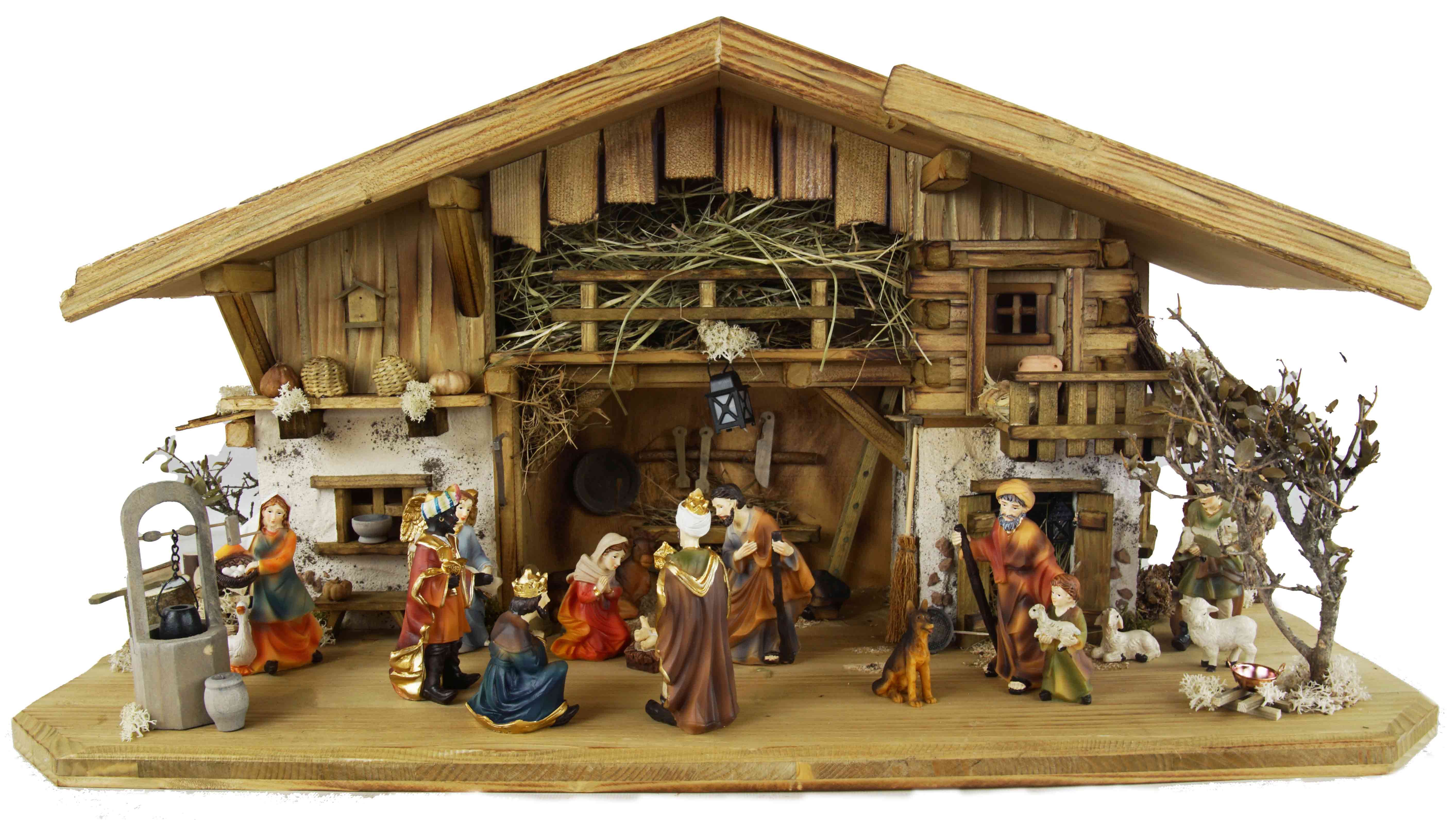 Krippenursel Krippe Weihnachtskrippe Aicha inkl. Фигуркиsatz ETA 1 oder ETA2
