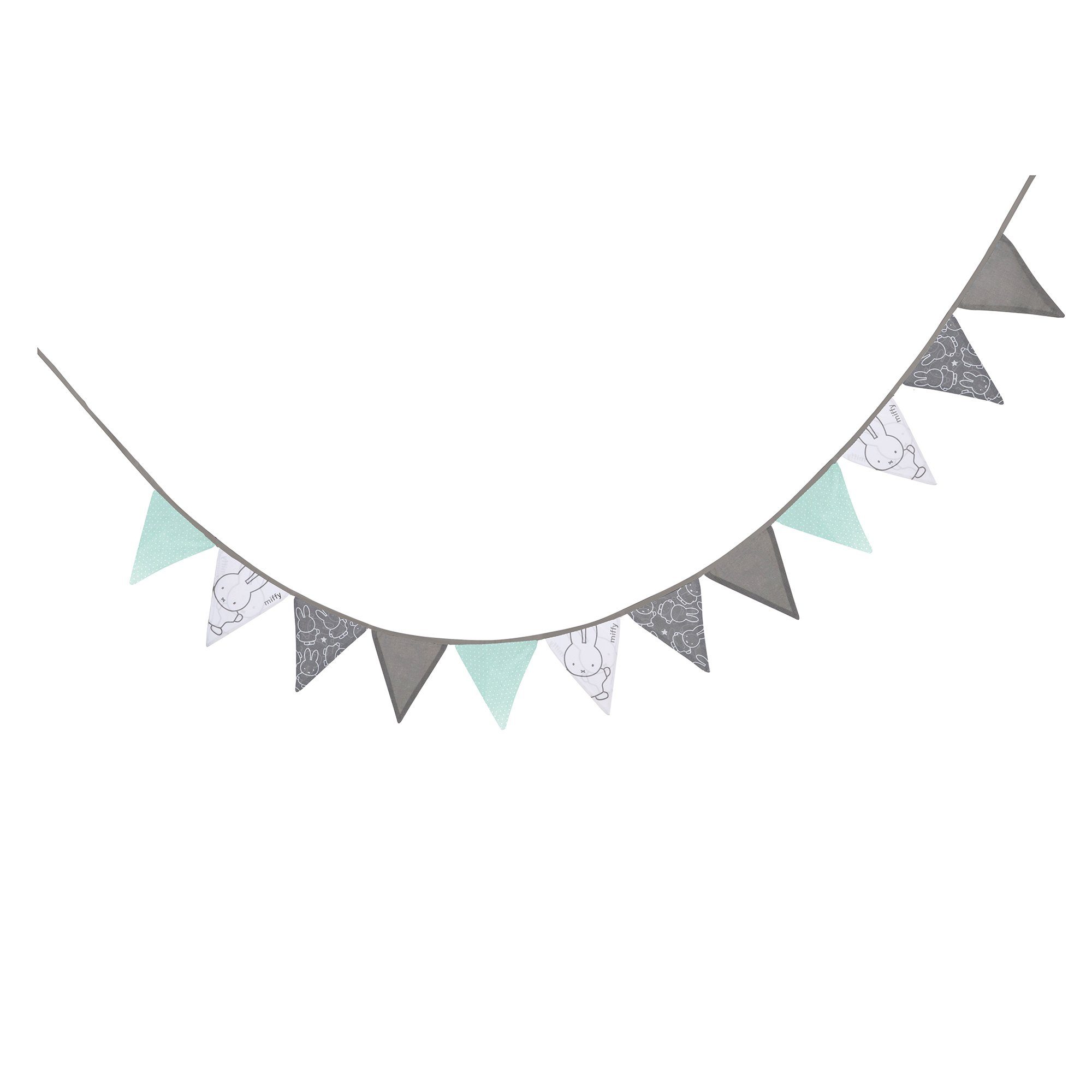 roba® Wimpelkette 12 Wimpel (2m), Длина Kette 3m, Baby- & Kinderzimmer