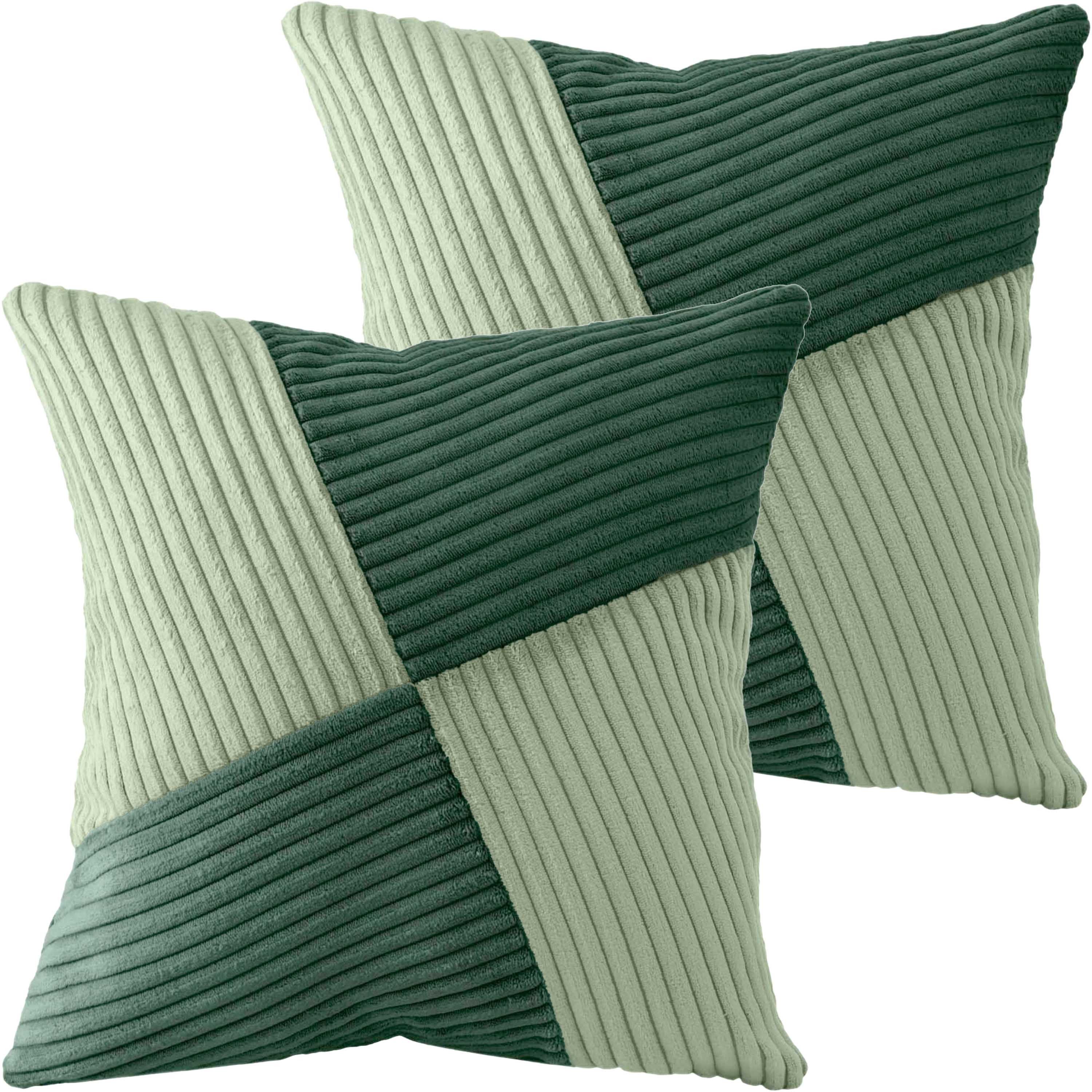 Amilian Dekokissen mit Füllung und Bezug - 2er Set - Zierkissen; Sofakissen - 40x40 cm, (2 Stück), Dekokissen mit Inlett - Couchkissen mit Kissenfüllung