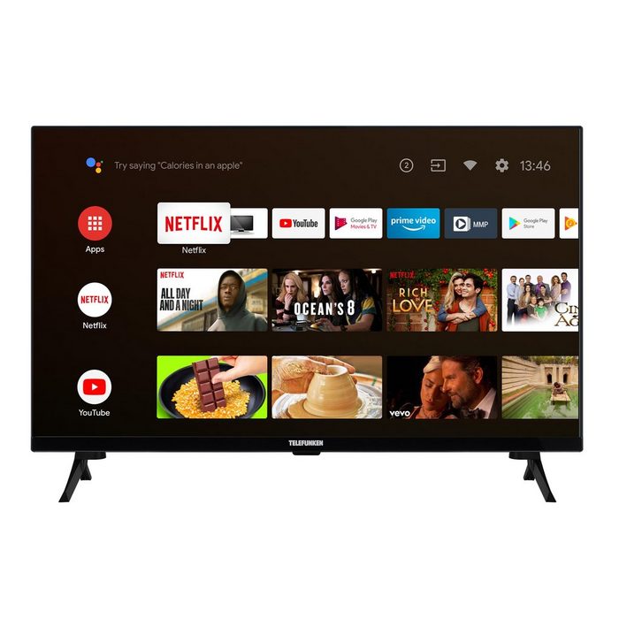 Telefunken XF32AN660S LCD-LED Fernseher (80 cm/32 Zoll Full HD Android TV HDR Triple-Tuner Google Play Store Google Assistant Bluetooth)