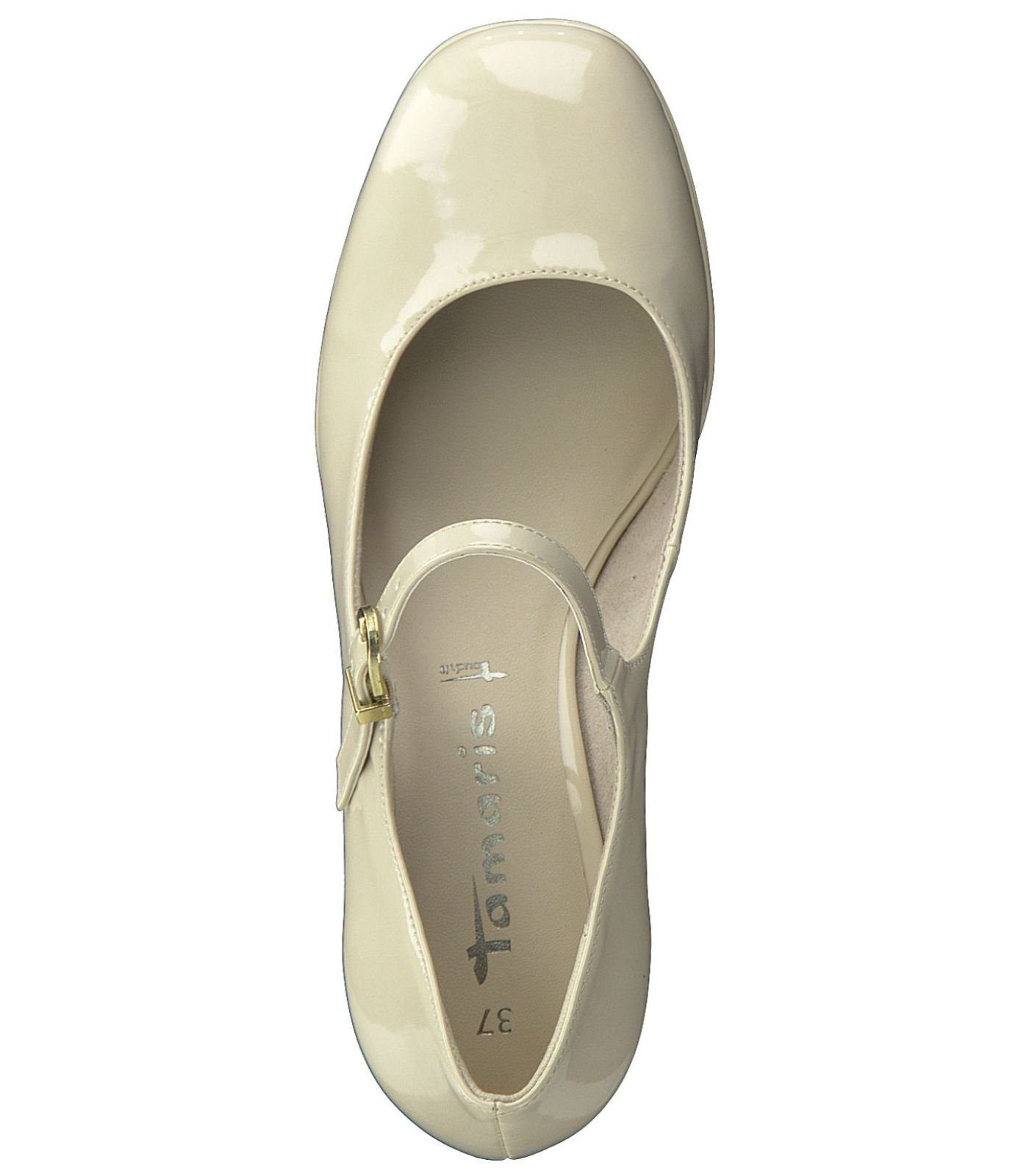 Lederimitat High-Heel-Pumps Pumps Ivory Tamaris