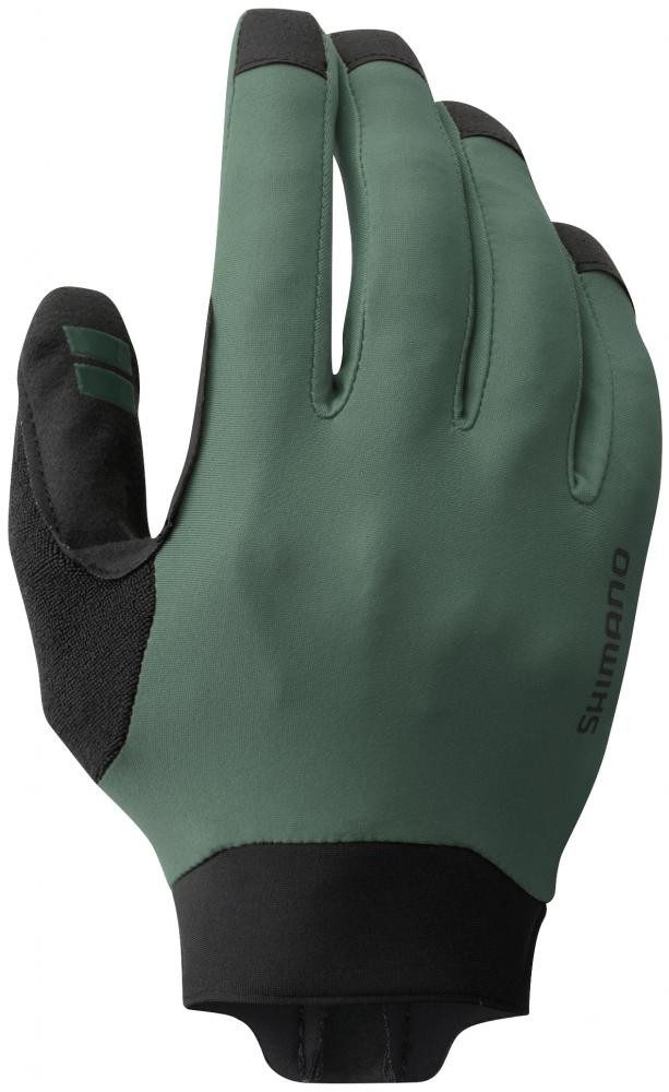 Shimano Fahrradhandschuhe SHIMANO Enduro Gloves Olive XL - leichter MTB-Langfingerhandschuh mit