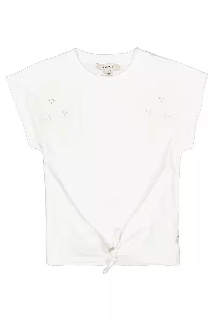 Garcia Blusenshirt Mädchen T-Shirt mit Stickerei, kurzarm & bequem