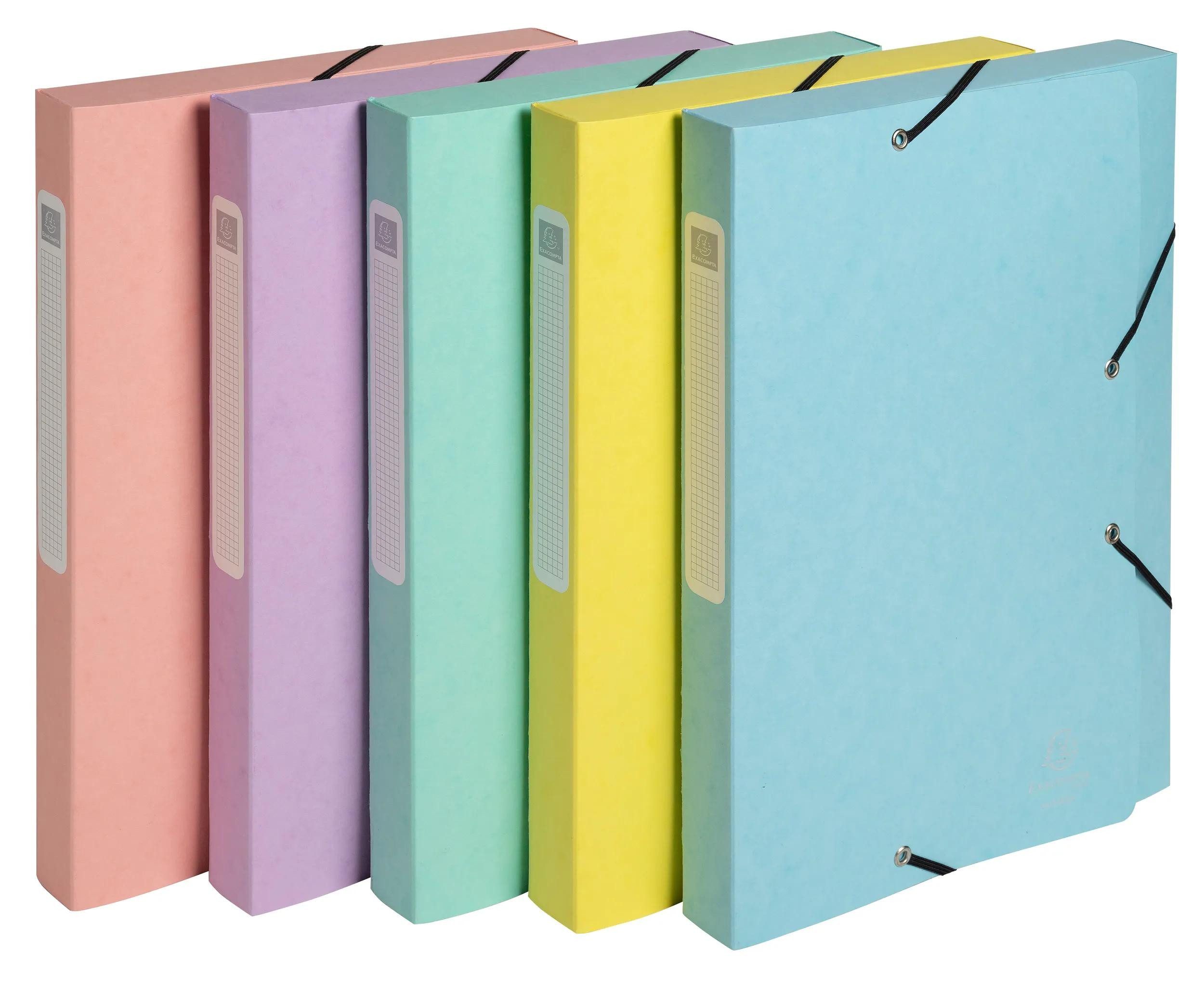 Dokumententasche 10x Archivbox A4 Colorspan Rücken 25mm Aquarel sortiert 18560E