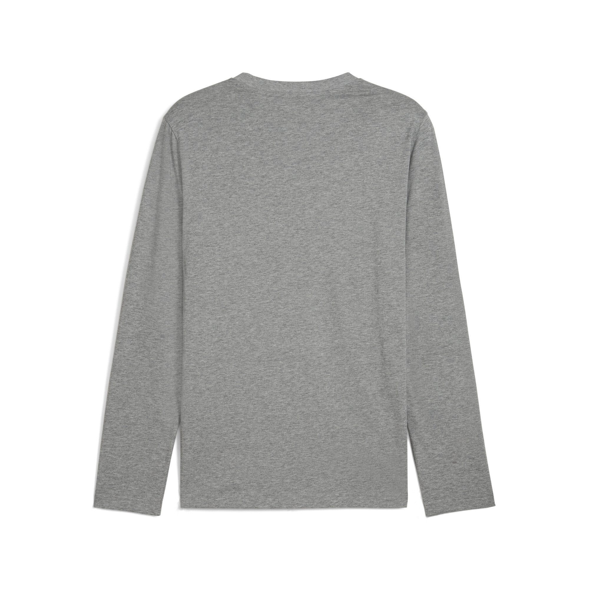 PUMA T-Shirt Essentials No. 1 Logo Langarmshirt Herren – Bild 2 von 2