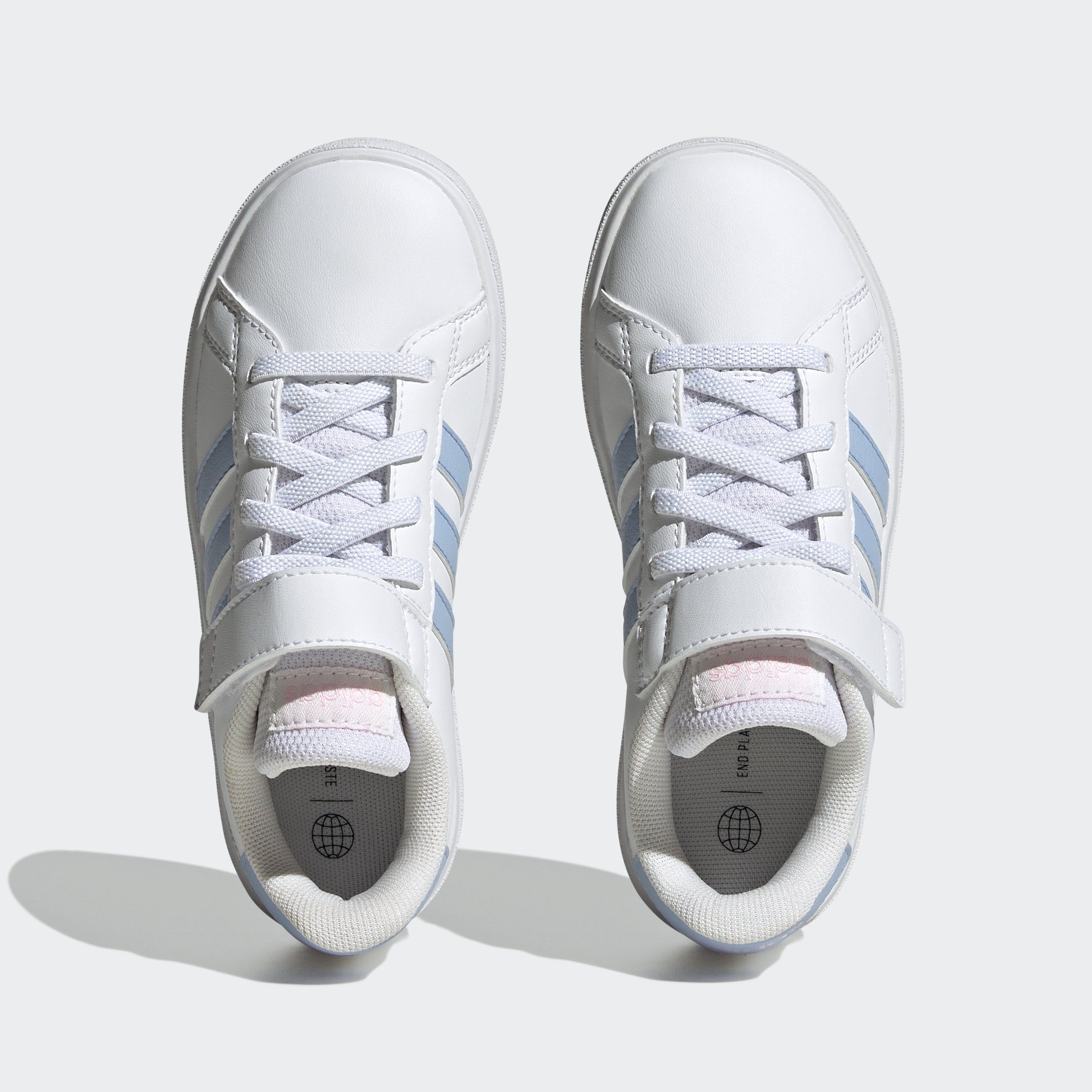adidas Sportswear Clear Cloud Sneaker AND Superstar / Design auf LACE White den Dawn des Blue COURT STRAP COURT adidas GRAND ELASTIC TOP / Spuren Pink