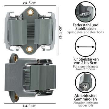 Klemmfix Gerätehalter, Werkzeughalter aus Federstahl, Besenhalter, ONVAYA, (10-tlg)