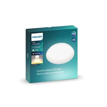 Philips LED Deckenleuchte LED Deckenleuchte Cl200 in Weiß 10W 1000lm 2700K, keine Angabe, Leuchtmittel enthalten: Ja, fest verbaut, LED, warmweiss, Deckenlampe, Deckenbeleuchtung, Deckenlicht