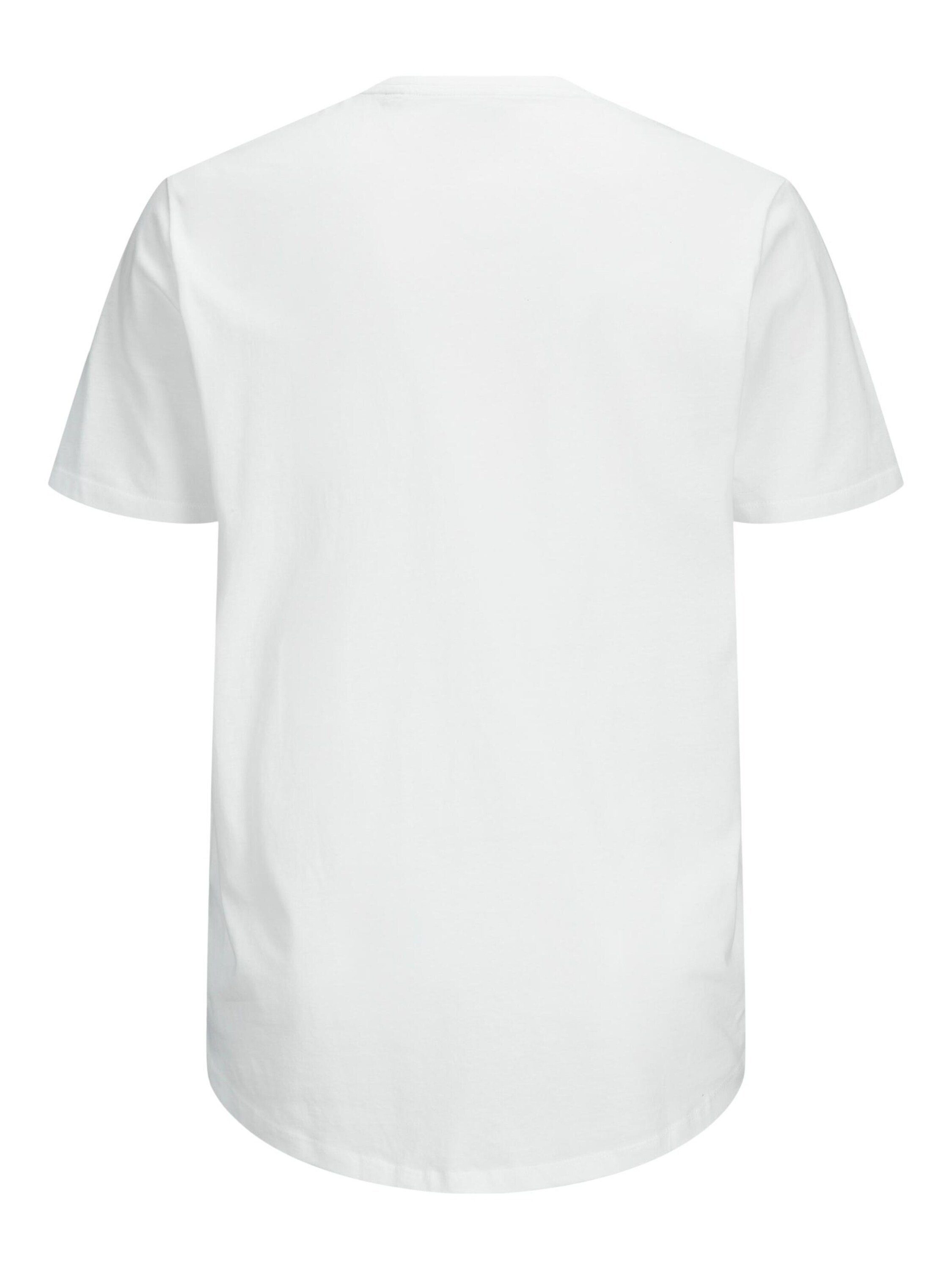 T-Shirt Jones (1-tlg) Noa White 12184933 Plus & Jack