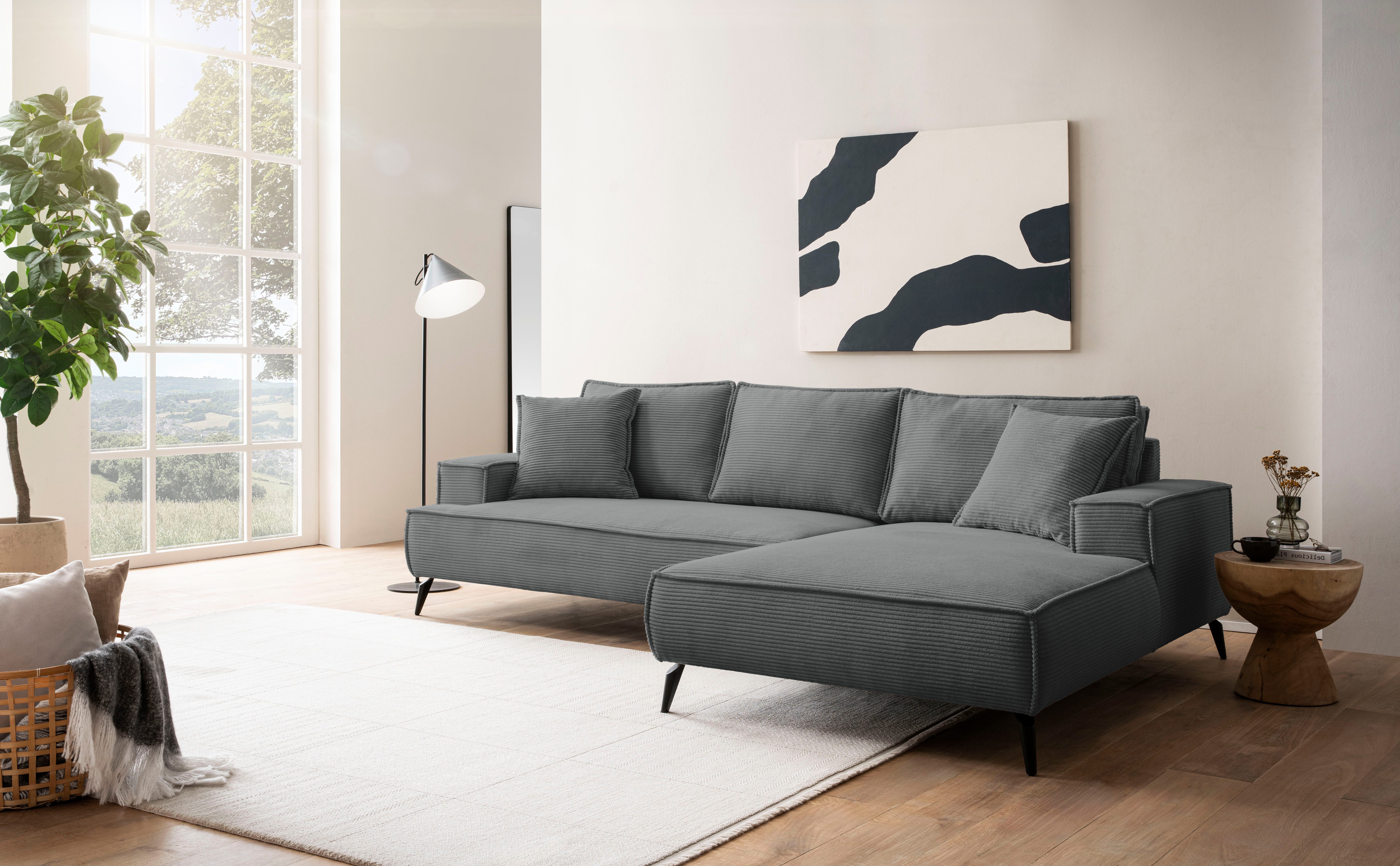 Ecksofa TVINNU, L-Form in Cord, Sofa