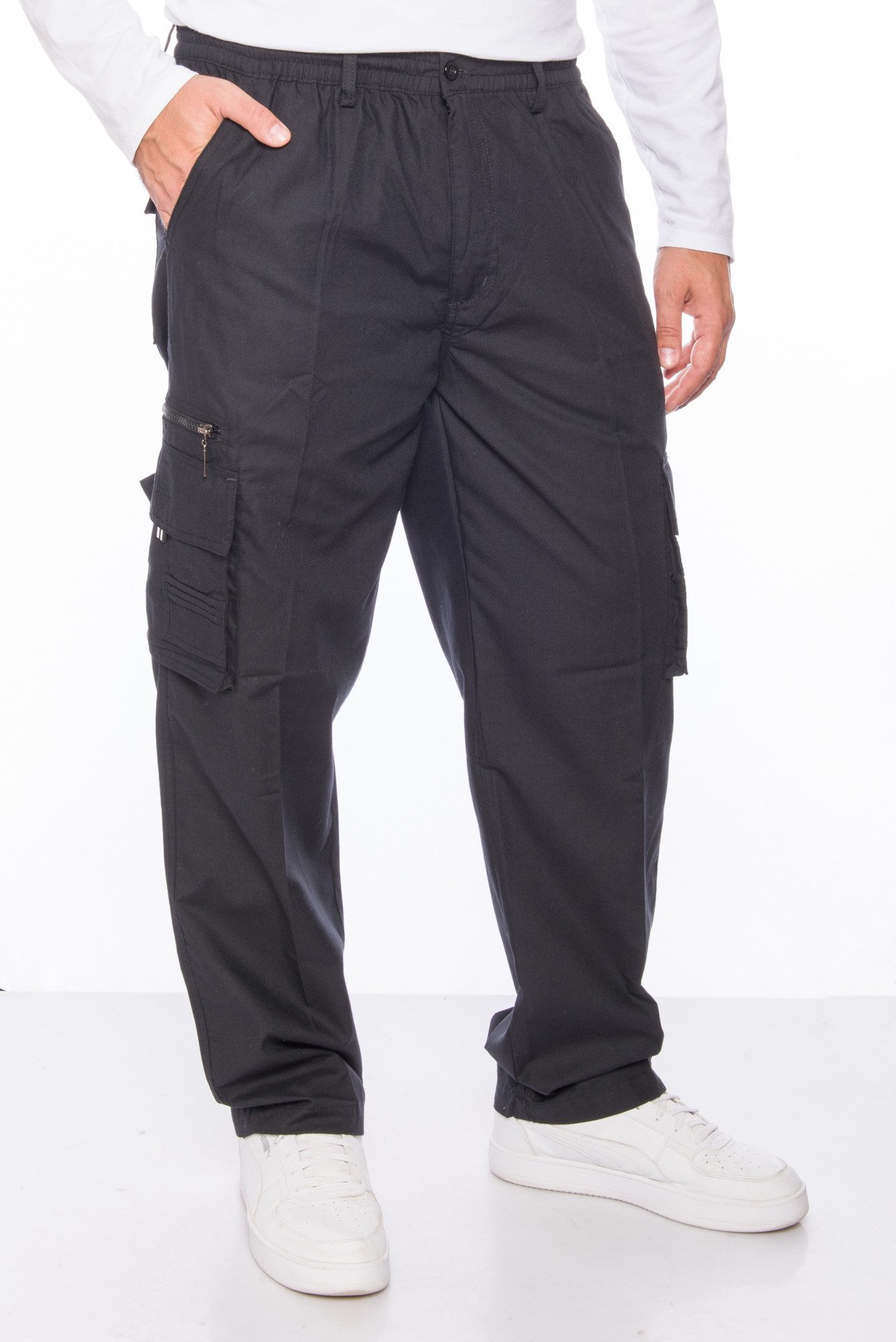 Kendindza Collection Cargohose Herren Cargohose Dehnbund Arbeitshose Ranger günstig online kaufen