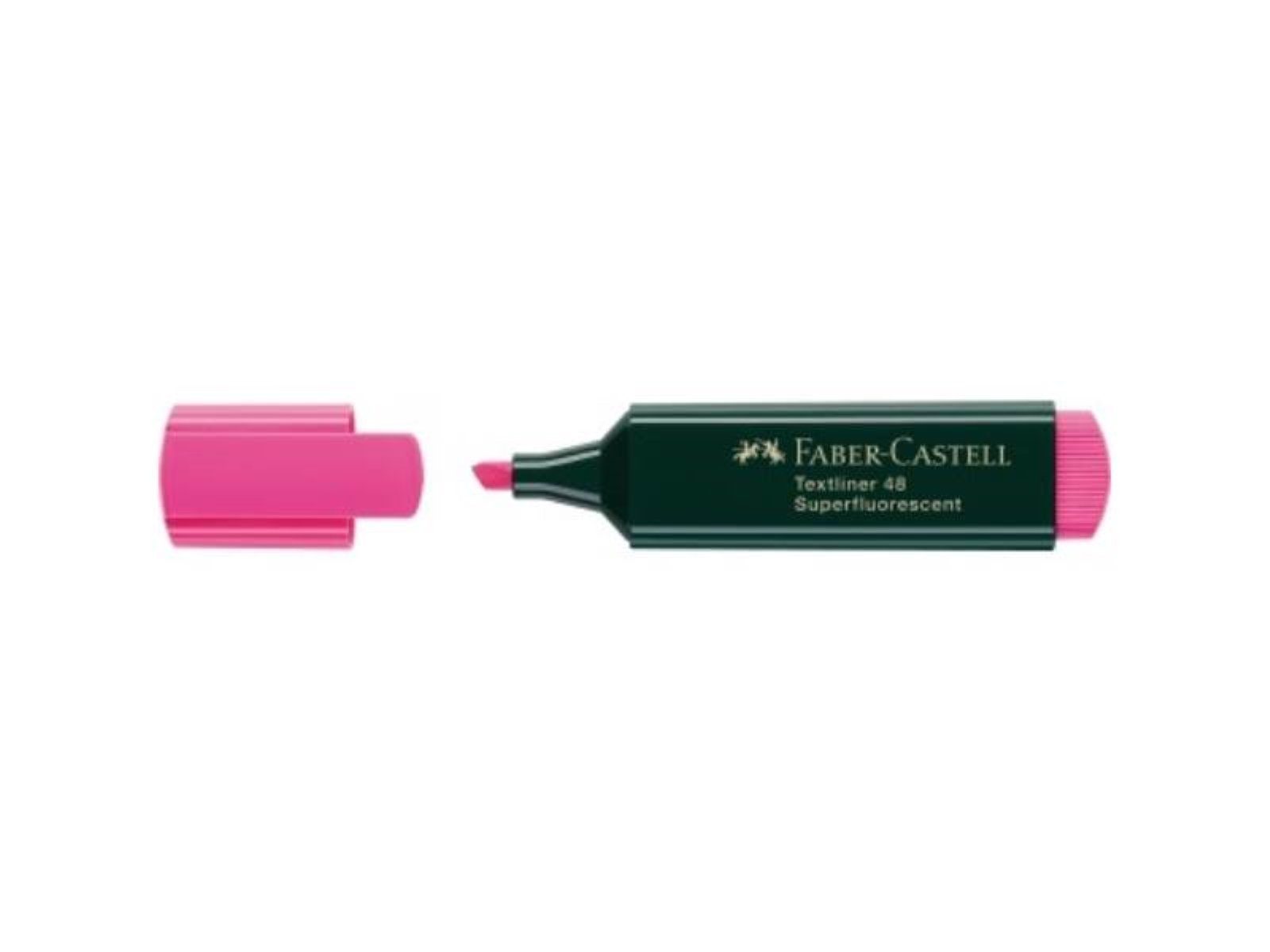 TEXTLINER rosa 154828 Marker pink Ideal alle gän Faber-Castell Textmarker Faber-Castell 48 für