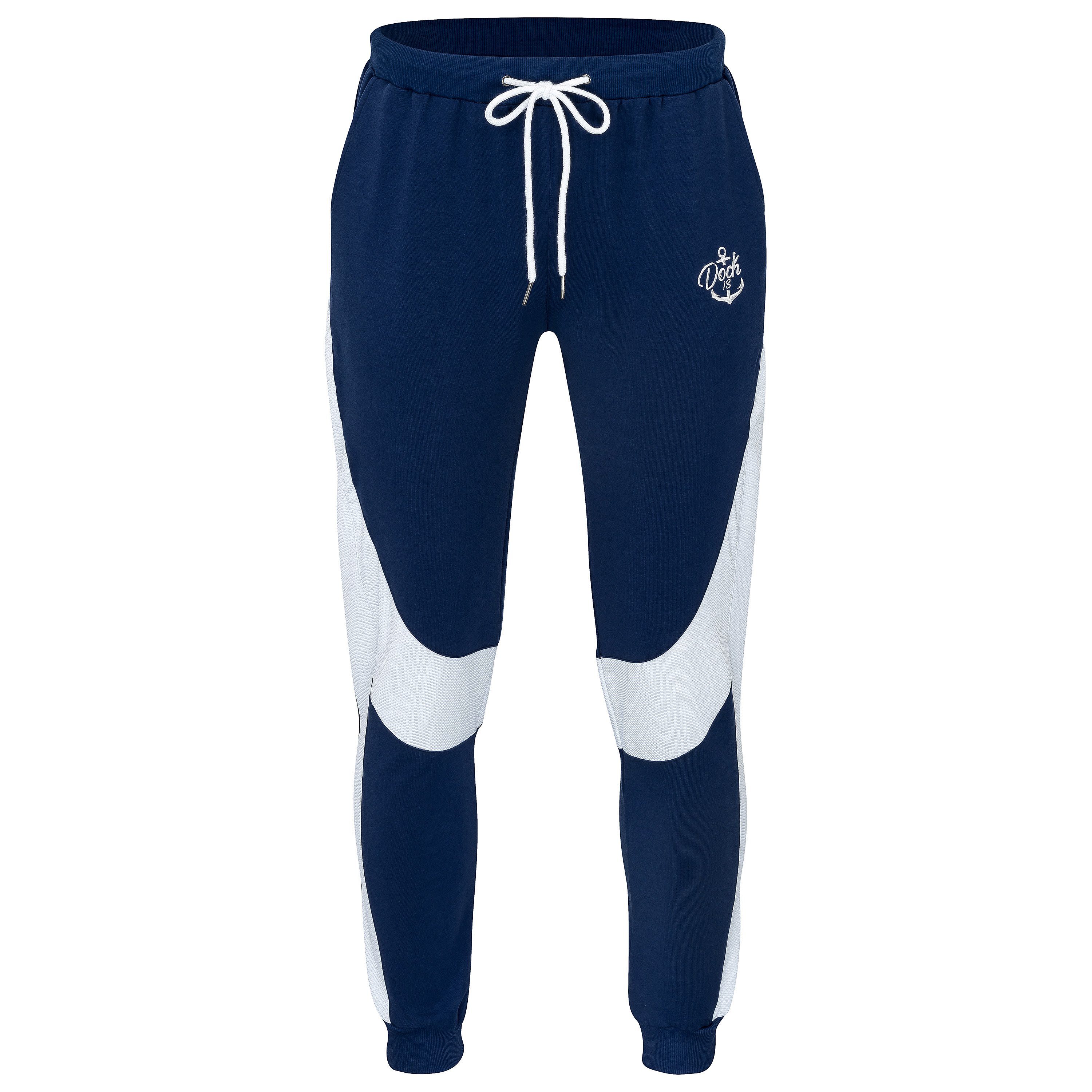 Dock13 Jogginghose Dock13 klassische Jogginghose / Freizeithose mit Taschen „Husum“ (1-tlg) Logo gestickt