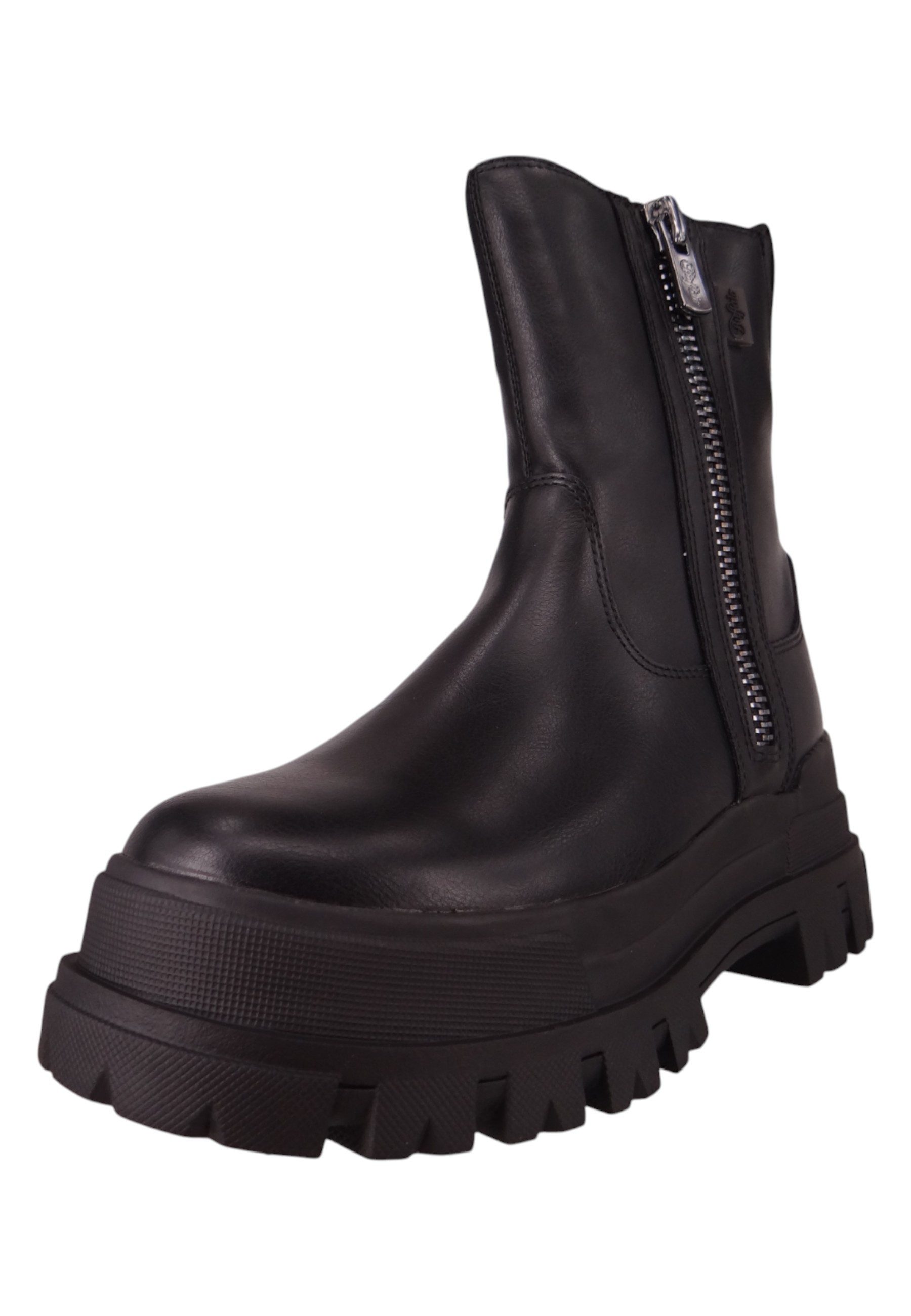 Buffalo 1270125 Aspha Bootie Zip Black Stiefelette