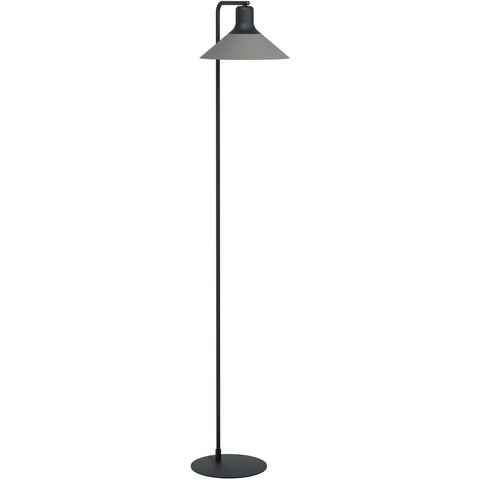 EGLO Stehlampe ABREOSA, Leuchtmittel wechselbar, ohne Leuchtmittel, Stehleuchte in schwarz und grau aus Stahl - exkl. E27 - 1X28W