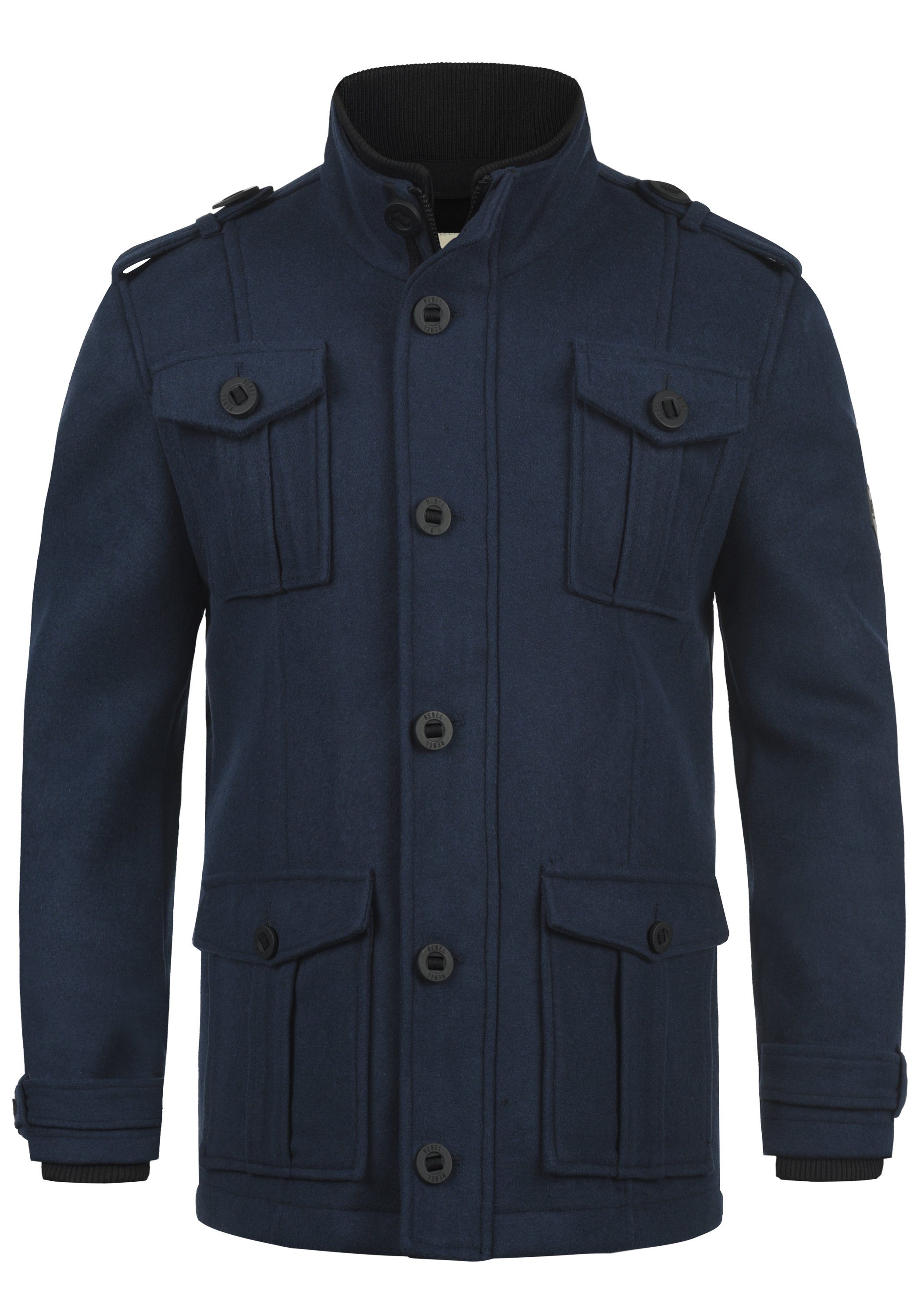 REDEFINED REBEL Kurzmantel Montana Mantel mit hochabschließendem Stehkragen