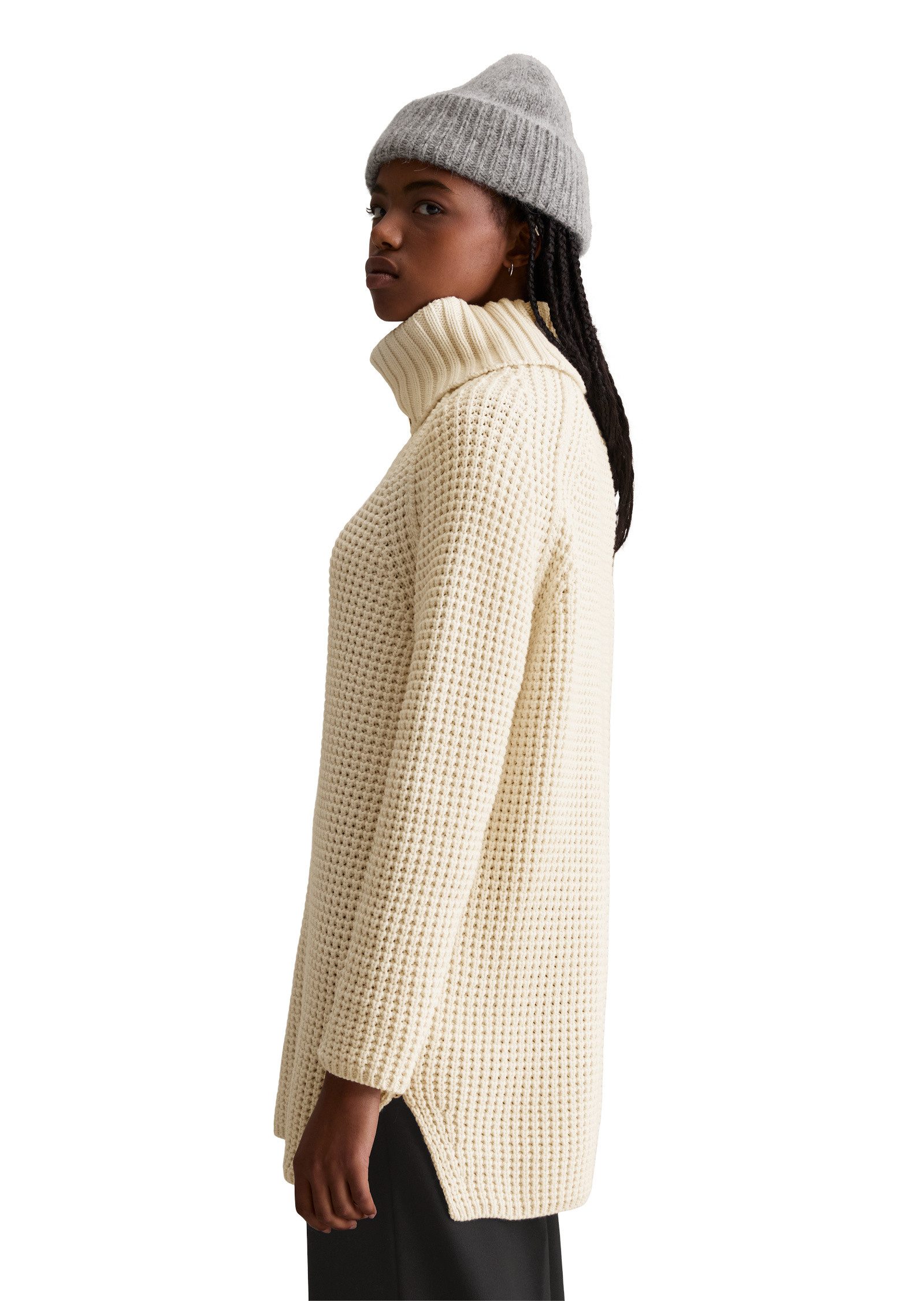 Marc O'Polo DENIM Stehkragenpullover aus Organic Cotton-Mix günstig online kaufen