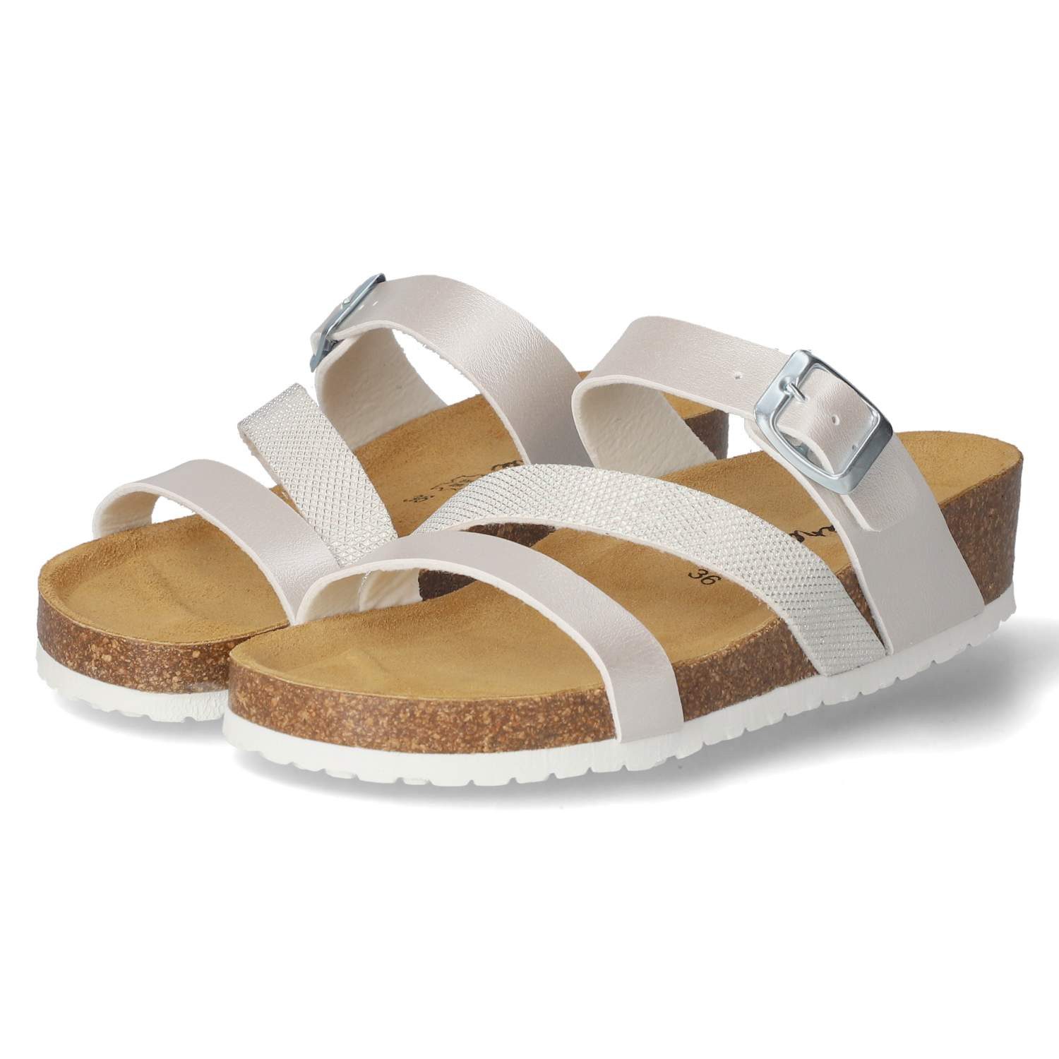 Beliana Beliana 1533/130/09/408/93tif.02/40893 Damen Kunstleder silber Pantolette