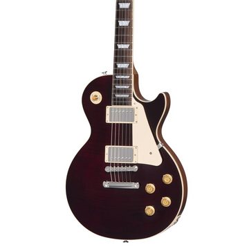 Gibson E-Gitarre, Les Paul Standard 50s Custom Color Figured Translucent Oxblood - Sin