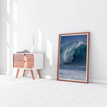 Sinus Art Poster Künstlerische Fotografie  Gigantische Welle in Oahu Hawaii 60x90cm Poster
