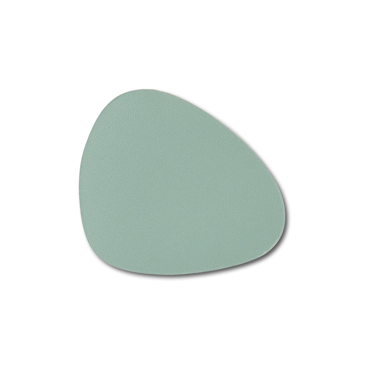 Basera® Glasuntersetzer 6er-Glasuntersetzer-Set Kunstleder gebogen, 6-tlg., mintgrün, 12 x 10 cm