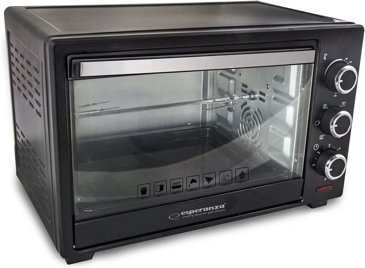 Esperanza Minibackofen 1600W Esperanza 25L Konvektions-Mini-Backofen