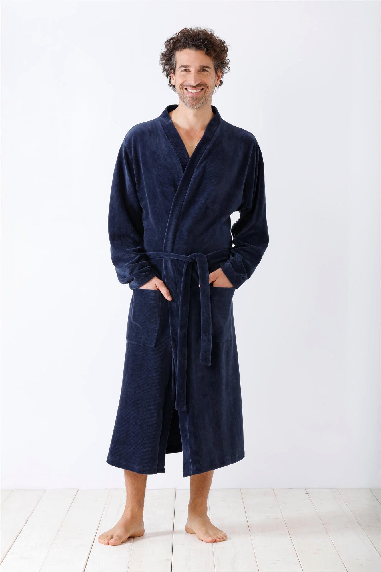 Hajo Morgenmantel Herren Mantel Velours günstig online kaufen