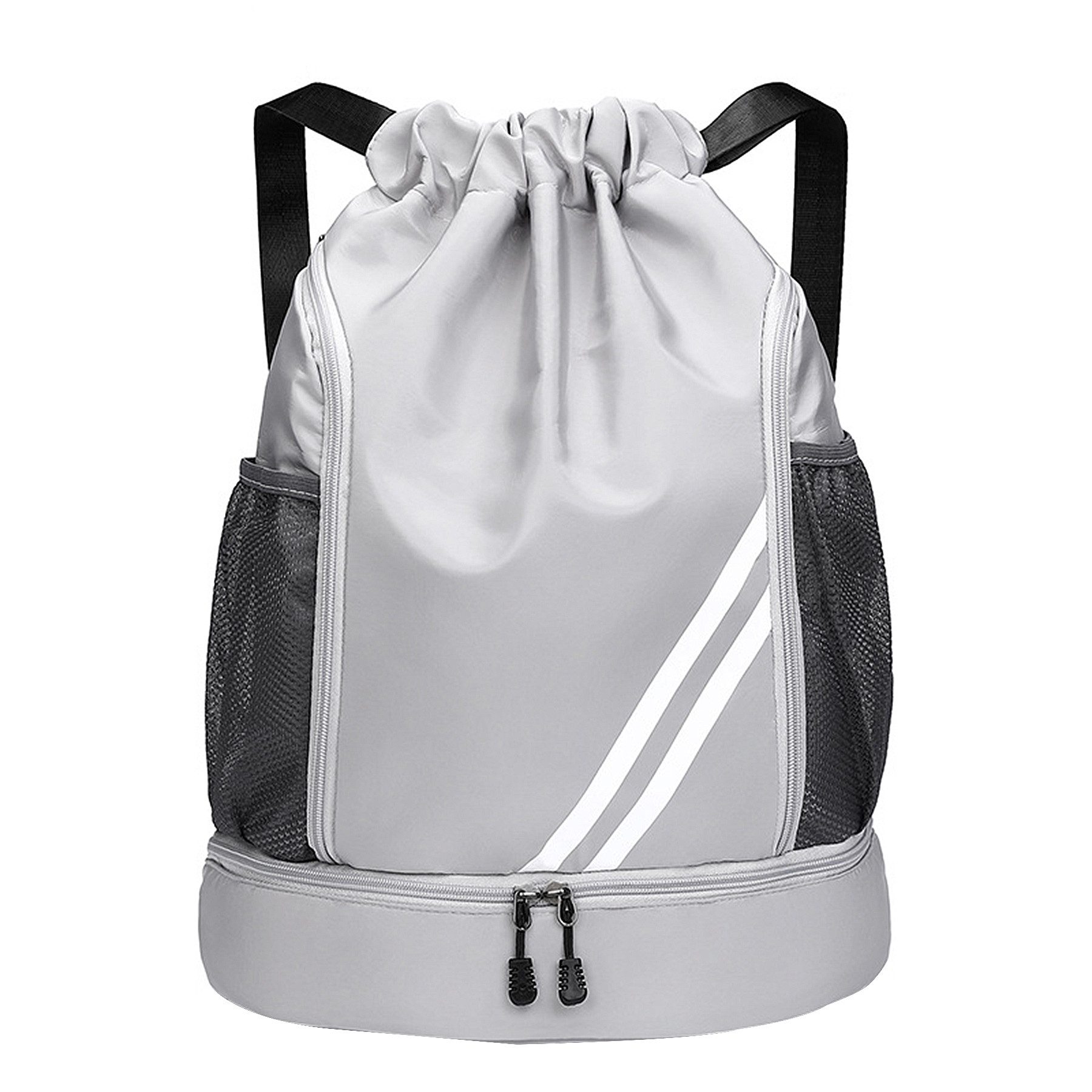 Keyura Freizeittasche Turnbeutel Freizeittasche Sportbeutel Große Kapazität Fußball Tasche (Ideal für Damen, Herren, Junioren, Fußball, große Kapazität, verstellbar, Mit Ball, Bodenfach, wasserdicht), Herren wasserdichter Rucksack