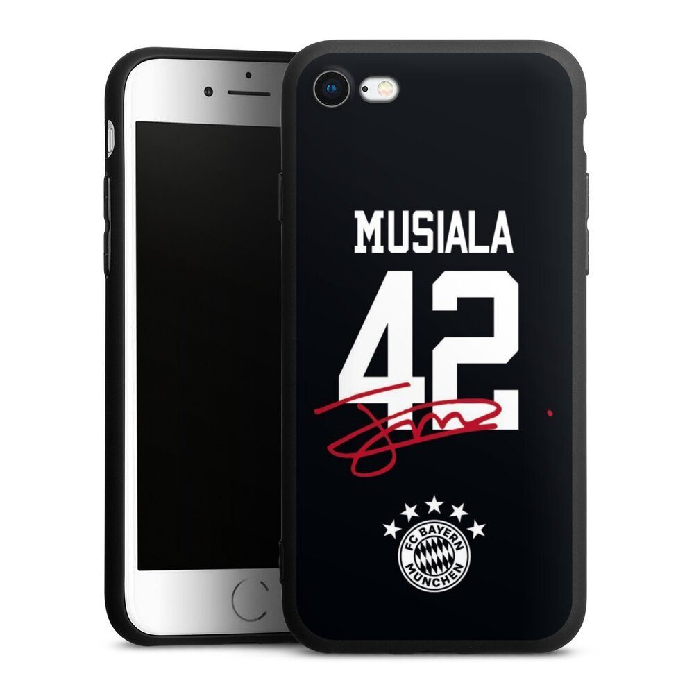 DeinDesign Handyhülle Jamal Musiala FC Bayern München Fanartikel Musiala  42, Apple iPhone 7 Silikon Hülle Premium Case Handy Schutzhülle