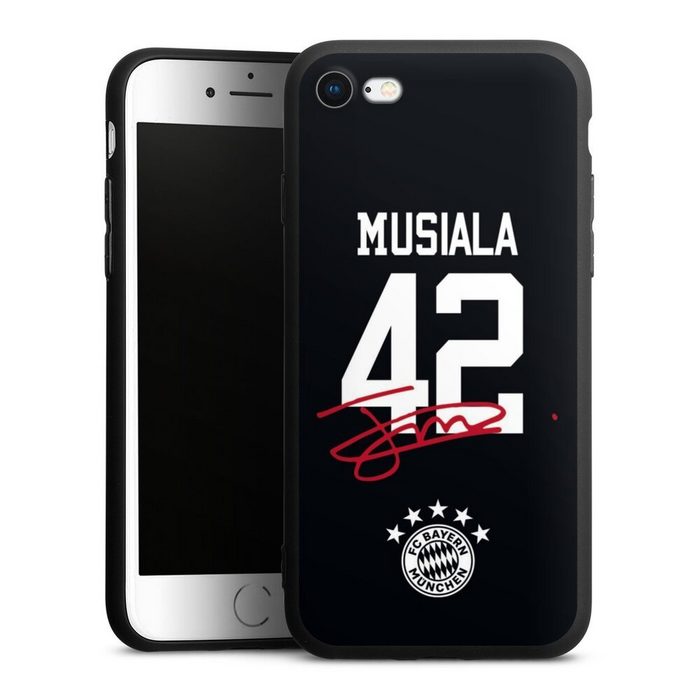 DeinDesign Handyhülle Jamal Musiala FC Bayern München Fanartikel Musiala 42 Apple iPhone 7 Silikon Hülle Premium Case Handy Schutzhülle