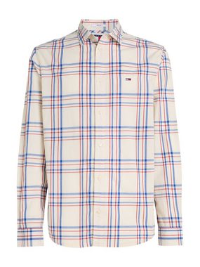 Tommy Jeans Langarmhemd TJM REG POPLIN CHECK SHIRT