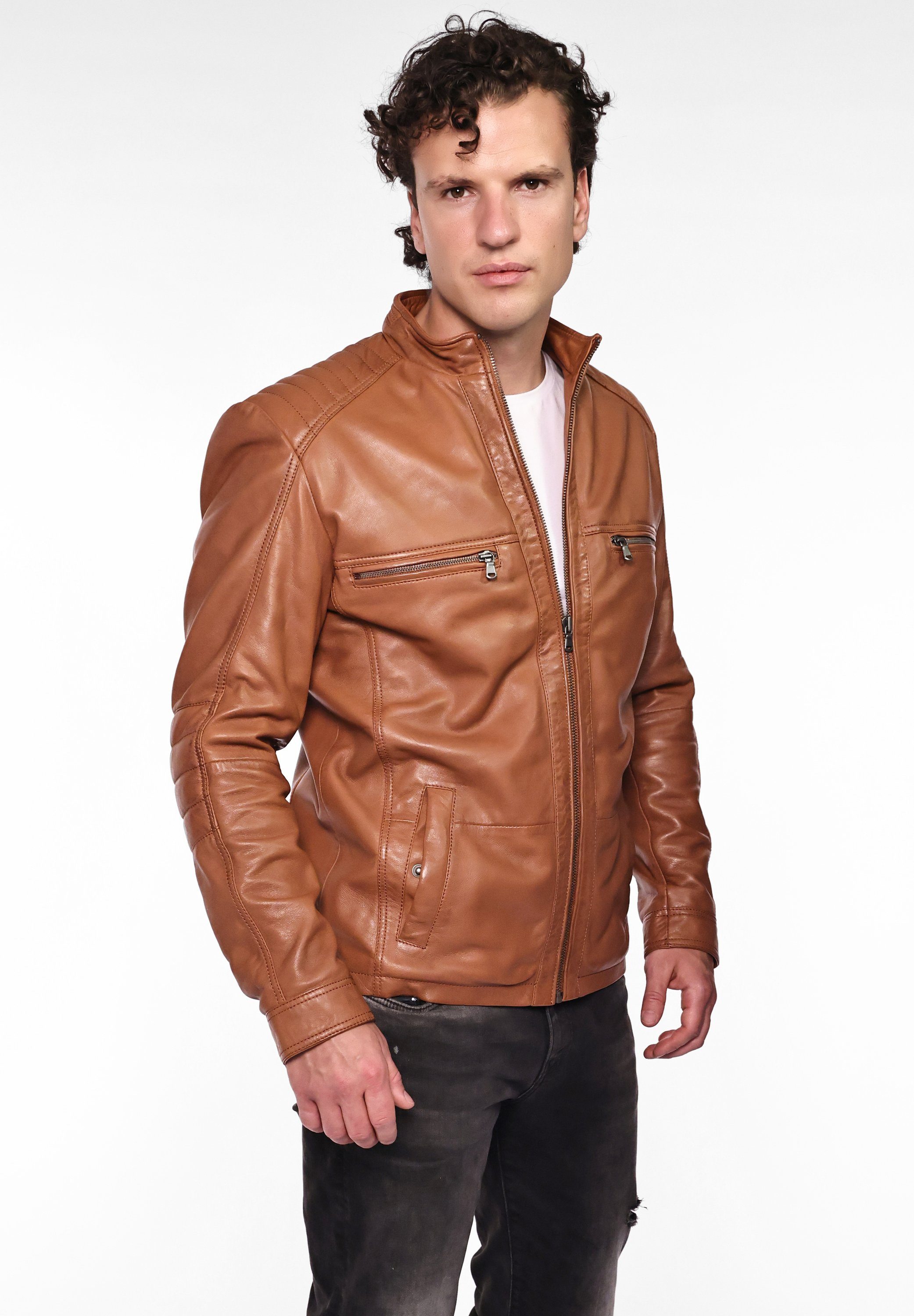 Lederjacke cognac 4202144 Maze