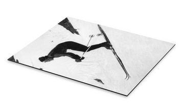 Posterlounge Alu-Dibond-Druck Vintage Ski Collection, Skirennläufer Walter Schuster, Vintage Fotografie